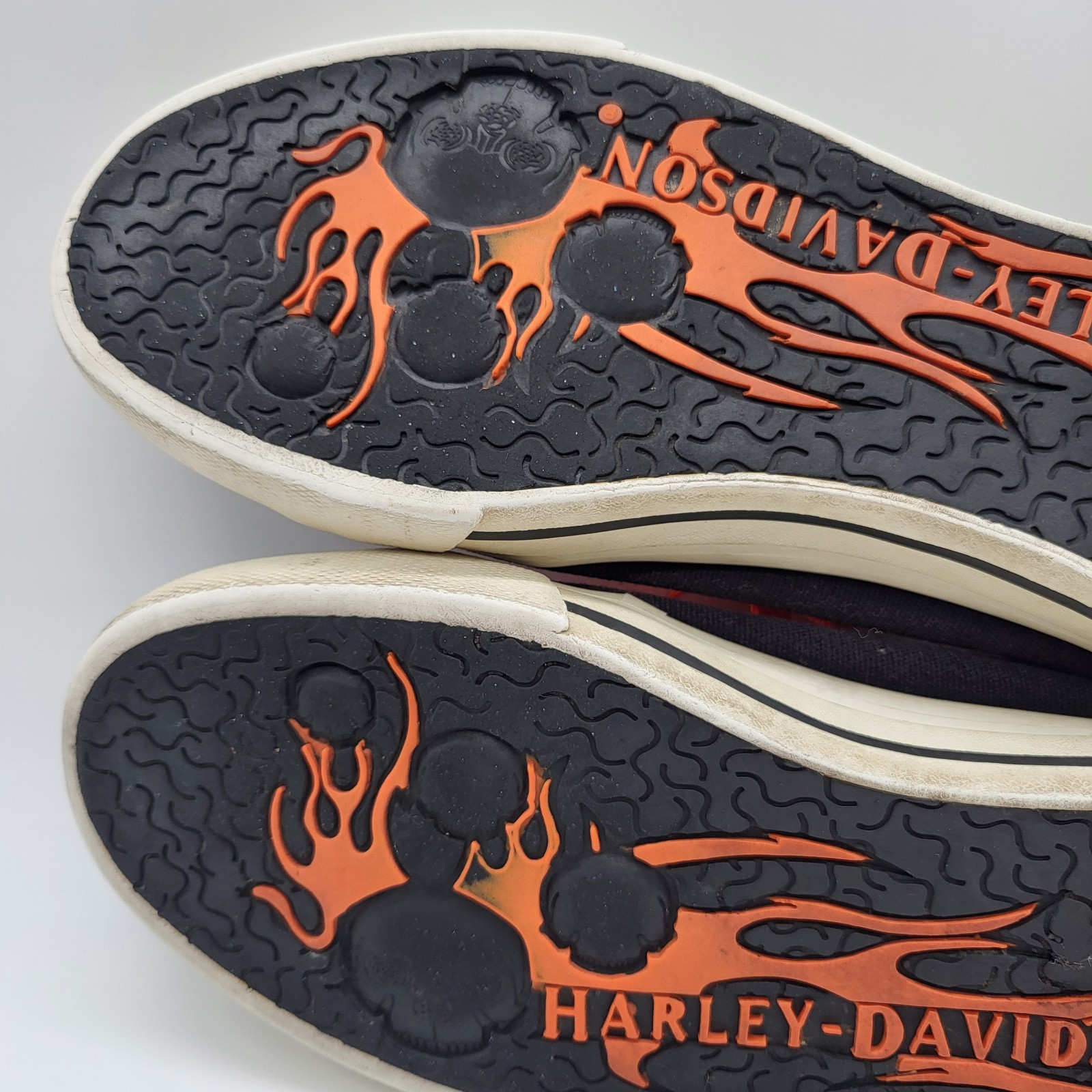 HARLEY-DAVIDSON Rose Dagger Women’s Canvas Low Top Shoes Sneaker Black Size 7.5