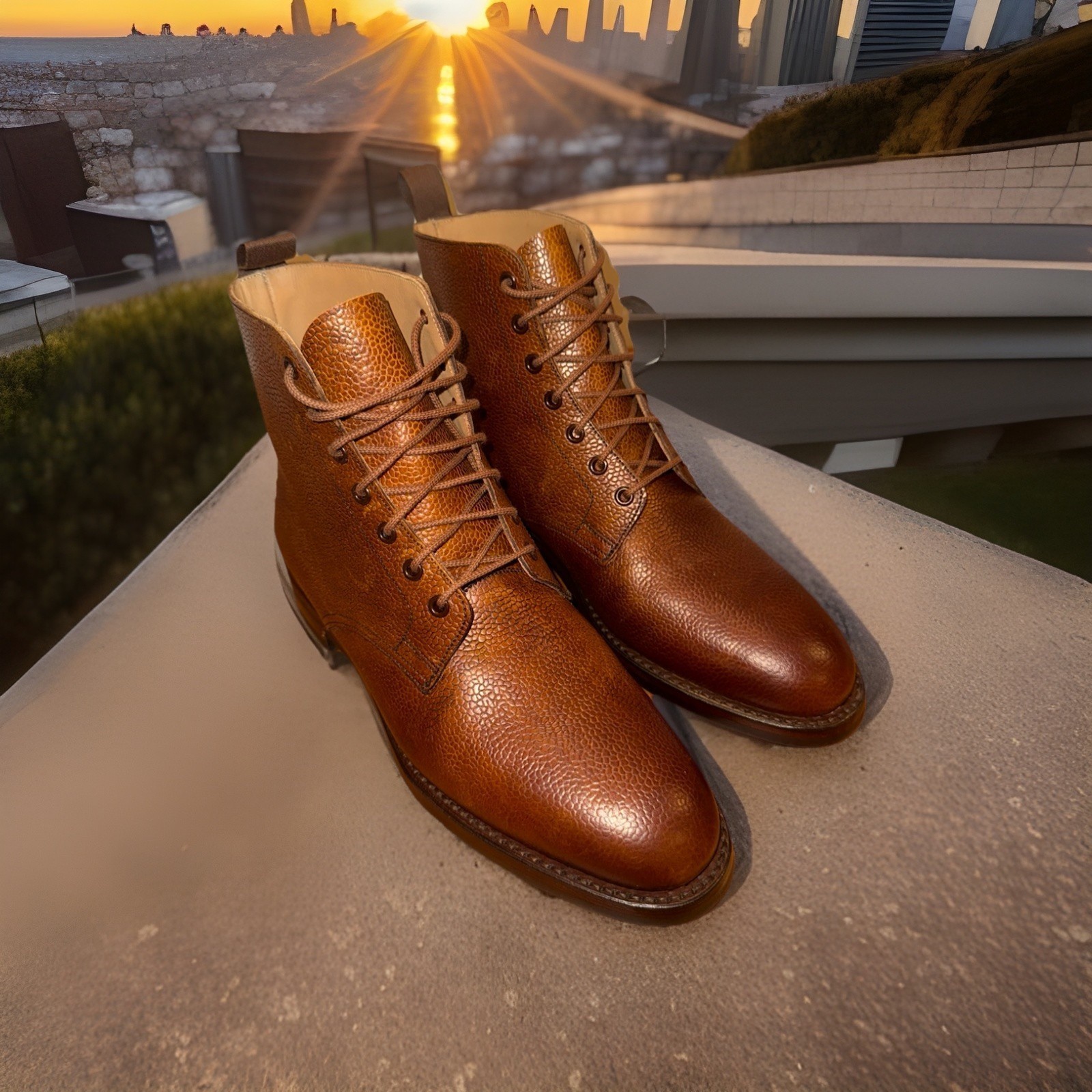 Crockett & Jones Barnwell 2 Brown Leather Boots Womens 90 C / 9.5 us $699 New