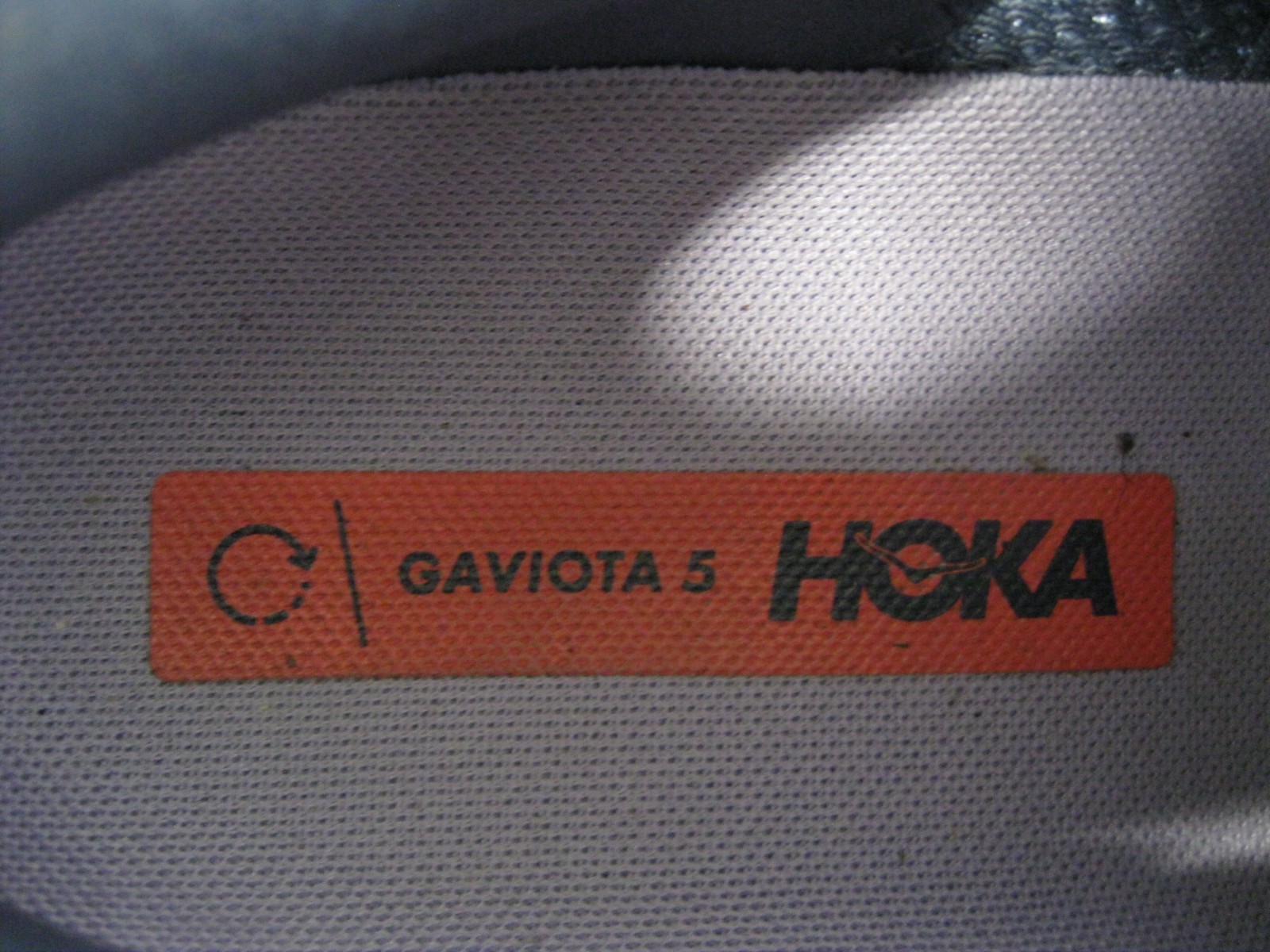 Hoka Gaviota 5 1134235-ARP Womens US 8.5B Anchor / Grapefruit Running Shoes