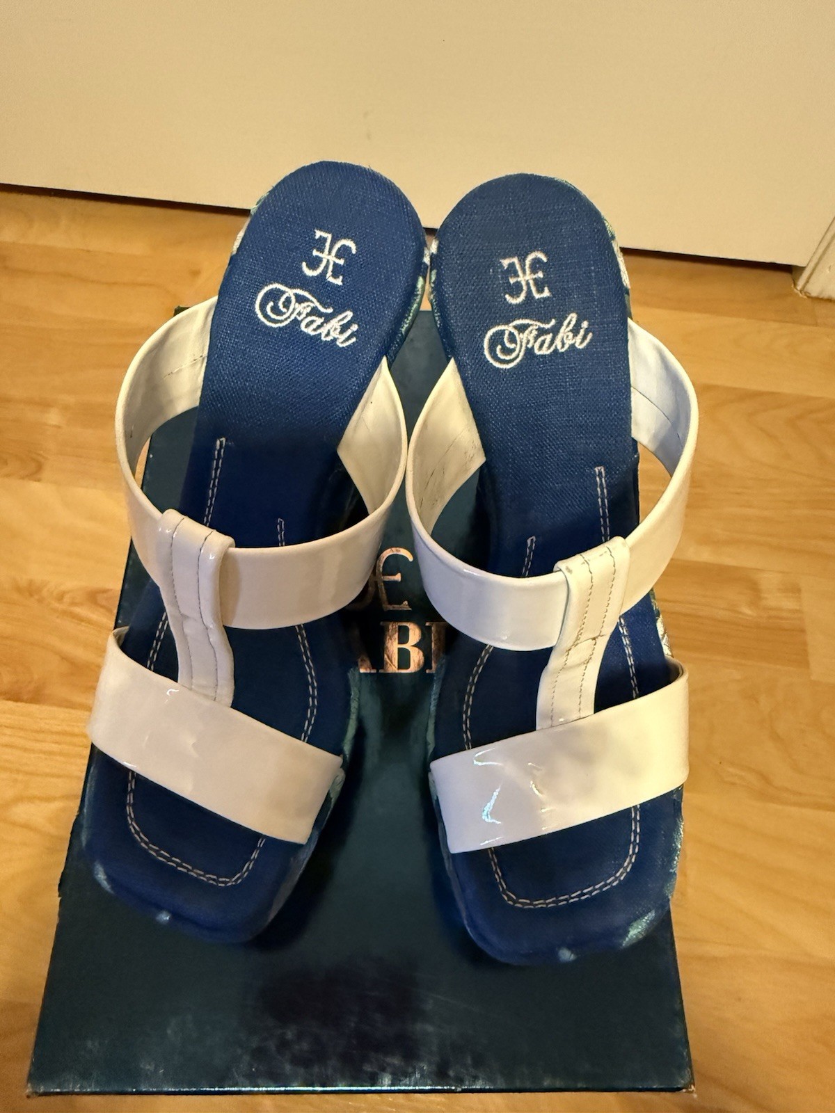 Fabi Patent Leather Italian Designer Sandals EUR 37 Stunning
