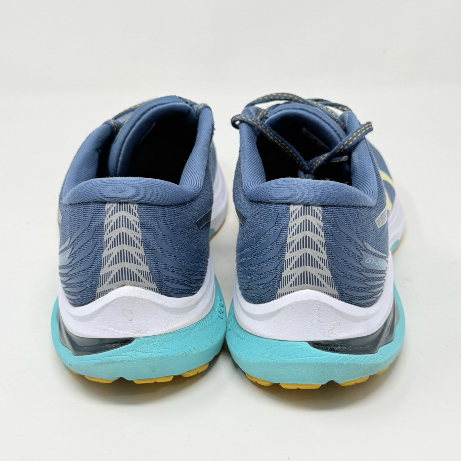 Asics GT-2000 11 Shoes Womens 10 Blue Yellow Mesh Running Sneakers Trainers