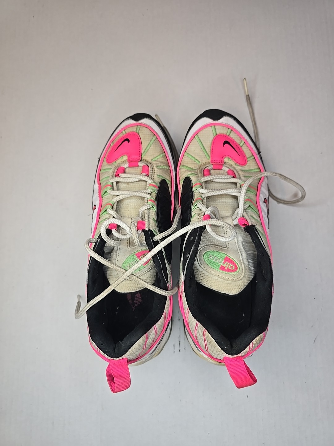 Women’s Nike Air Max 98 Watermelon Pink White Green Black CI3709-101 Size 9.5