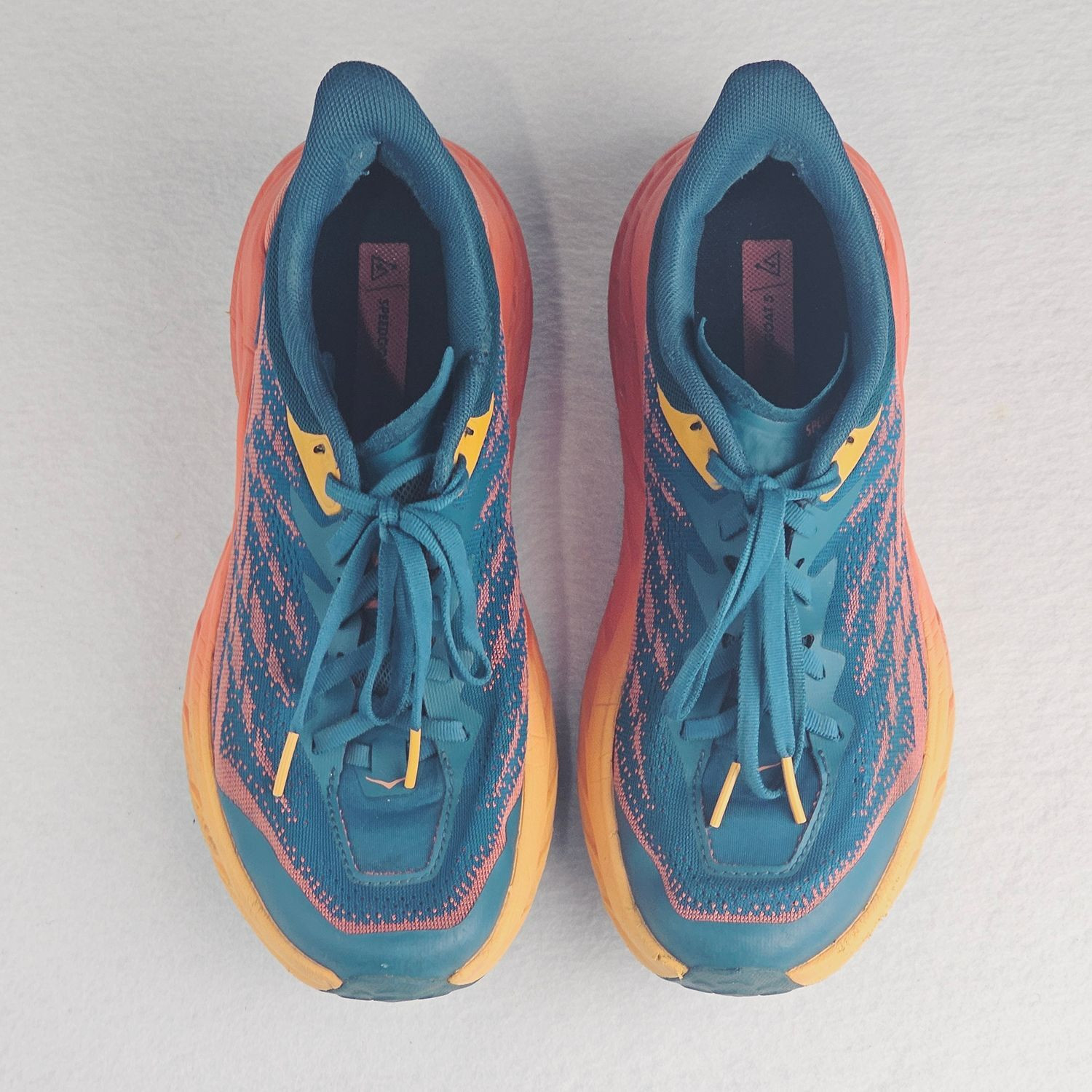 Hoka Speedgoat 5 Women’s Trail Running Shoes Size 8.5B Blue Orange