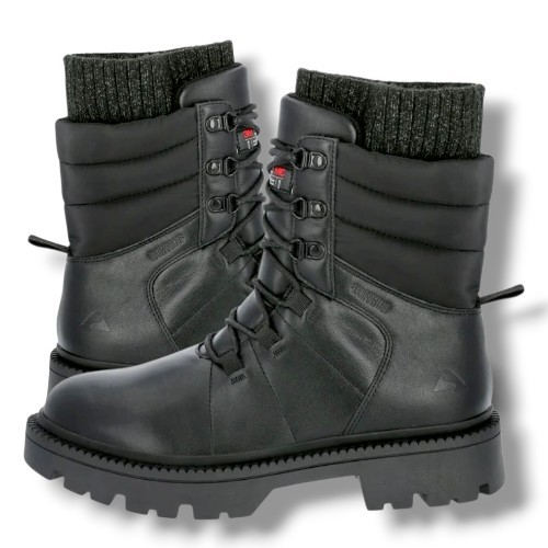 Ozark Trail Women’s Snow Combat Boots Lace Up 3M Thinsulate Genuine Leather Sz 7