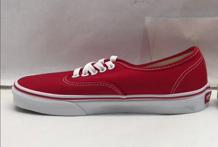 Vans Authentic Red Canvas Sneakers – Brand New with Box Mens 6.5 / Womens 8 NEW!