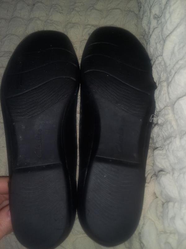 women clarks heels black leather 37 #79WO