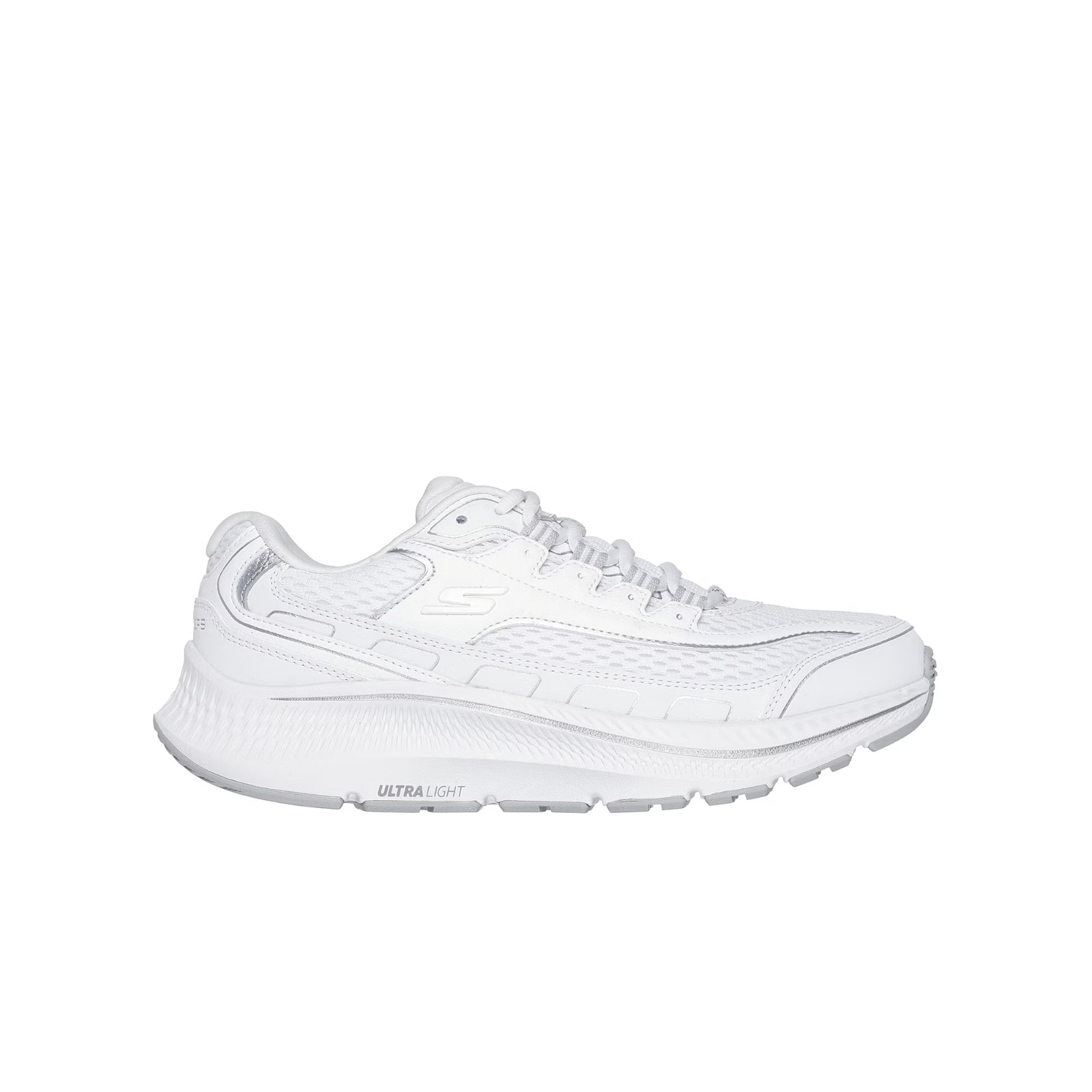 Skechers Women’s GO RUN CONSISTENT 2.0 – Strava Lace-Up Running Sneakers White
