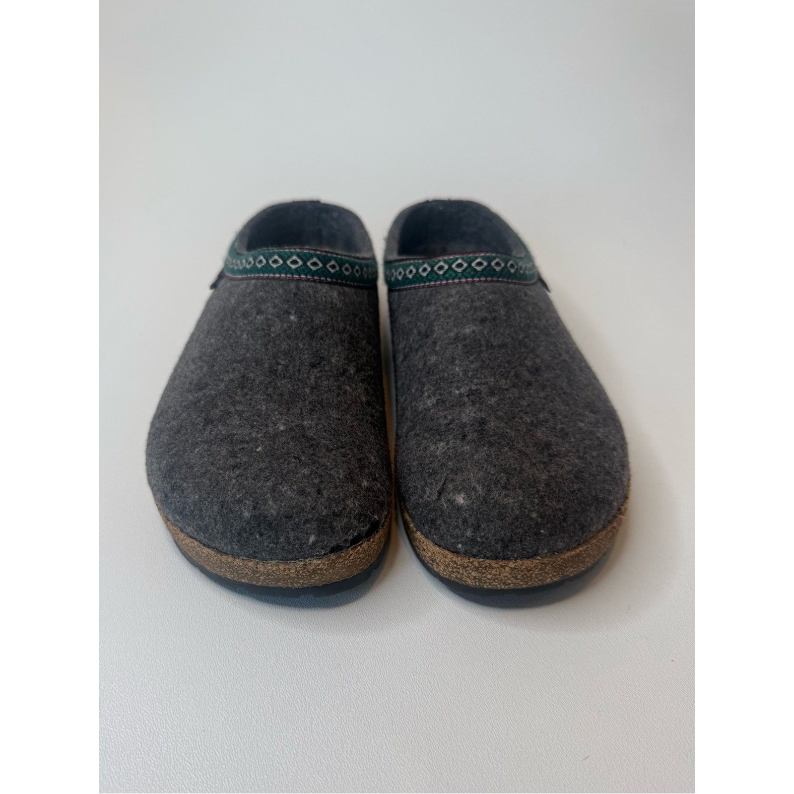Haflinger Classic Grizzly Wool Clogs Size 9M 11W