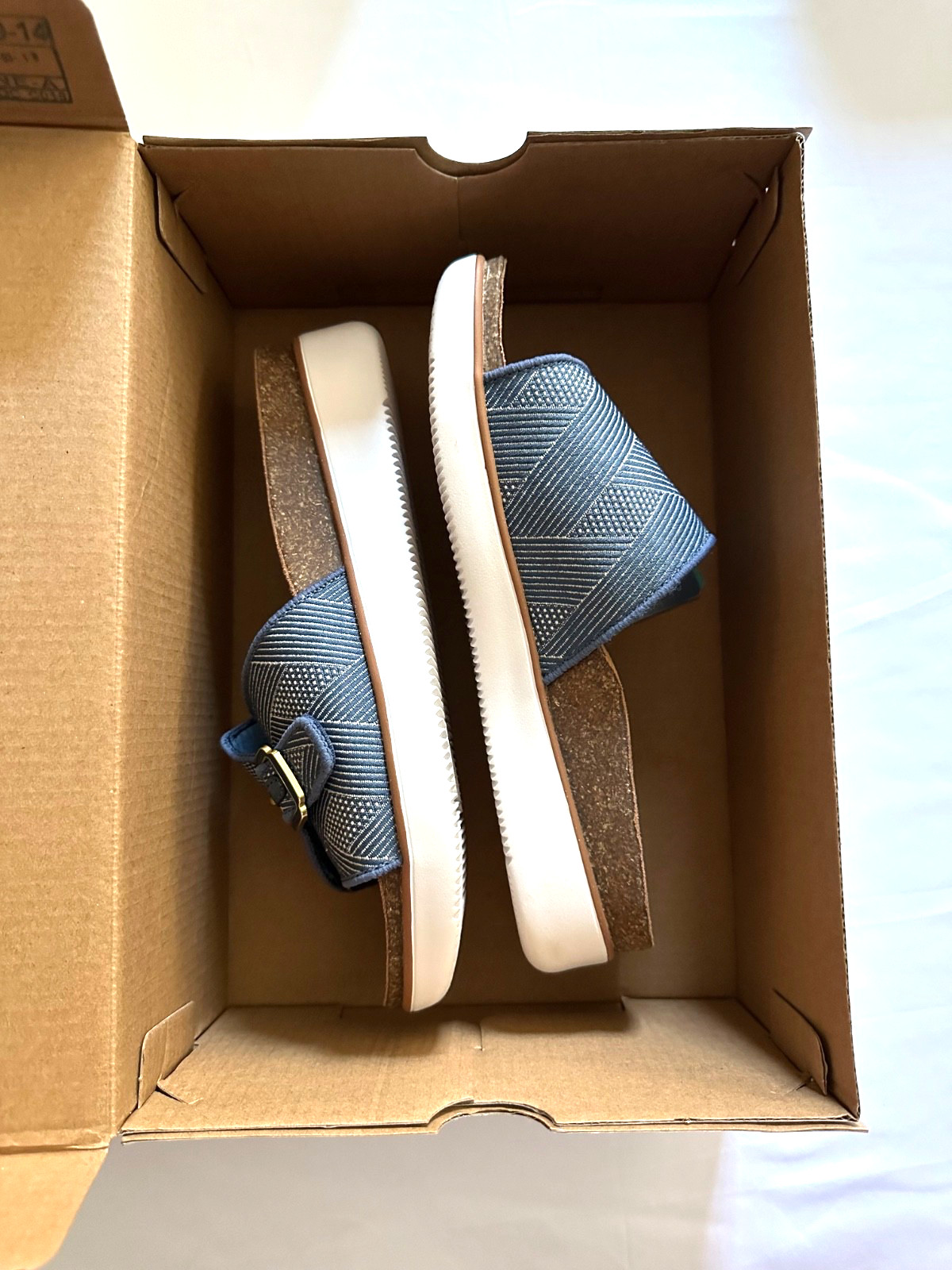 NEW Skechers Womens Lifted Comfort Restless Wave Sandal / Slide, Navy, Sz 7