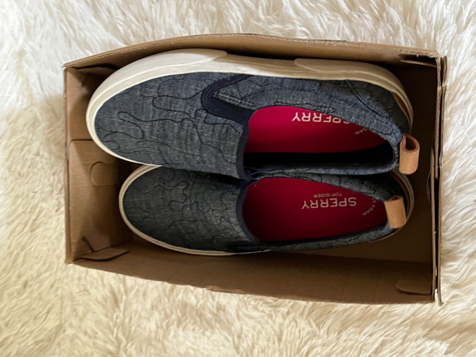 6 M Sperry Women’s Pier wave camo navy sneaker New