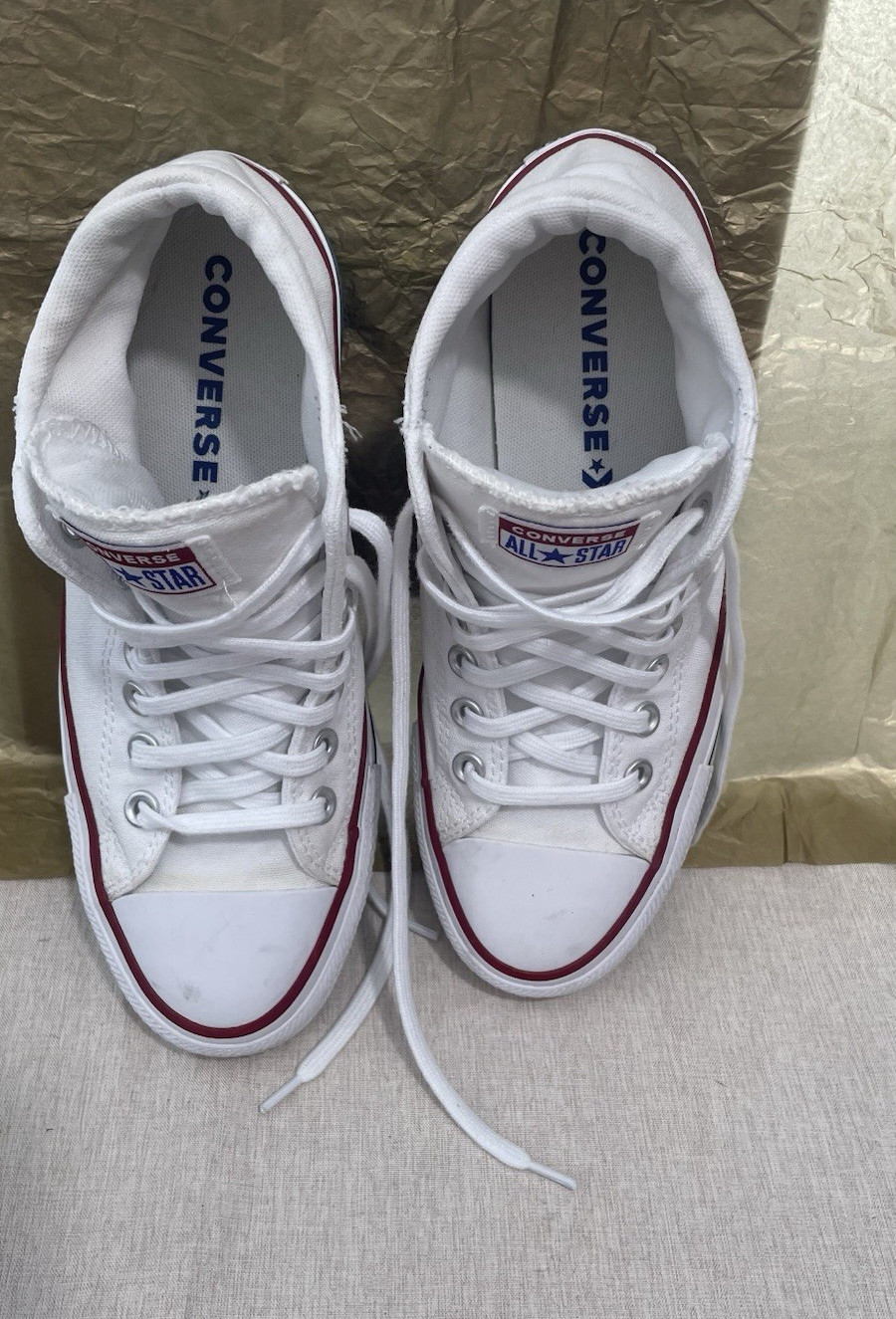 Converse Chuck Taylor All Star Madison White Canvas Lace-Up Mid Top Sneaker