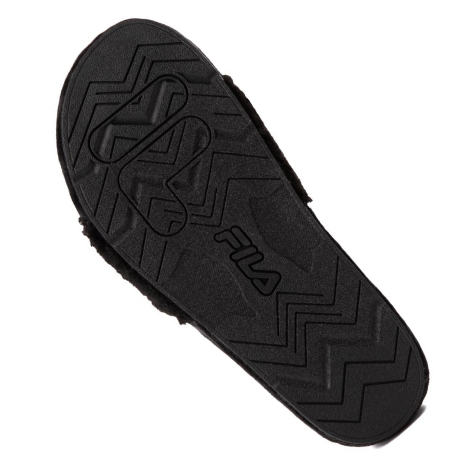Fila Women’s Fuzzy Drifter Slide Sandal BLACK-Red-White Size 7, 8, 9, 10, New
