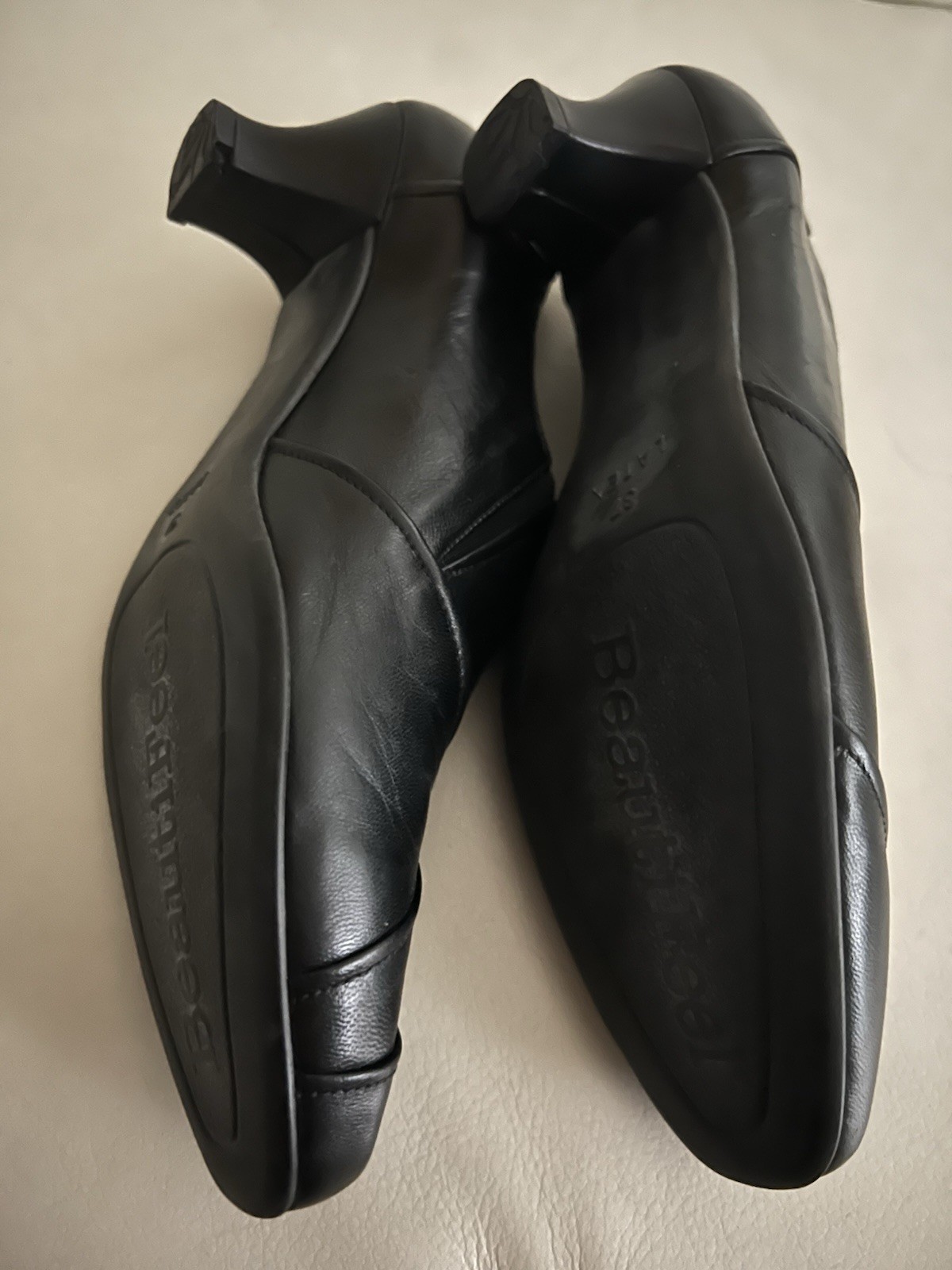 Beautifeel Rosalind Black Leather Pumps Made In Israel Women’s Sz 37