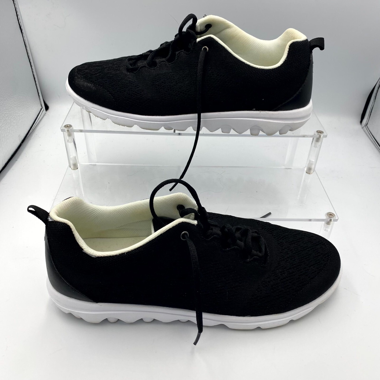 Propét TravelActiv W5102 Women’s 11D Running Sneakers Black Mesh Athletic Shoes