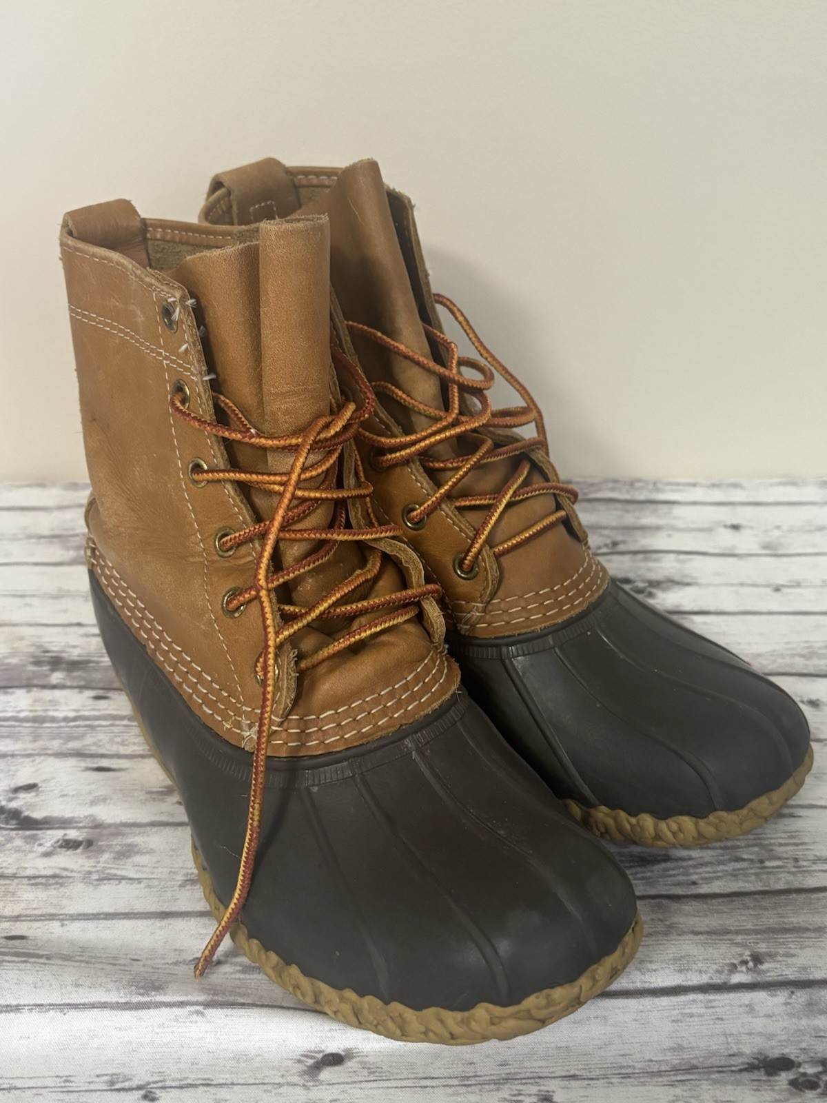 L.L. Bean Classic Bean Boot Women’s Size 8/8.5 Brown Maine Worn In
