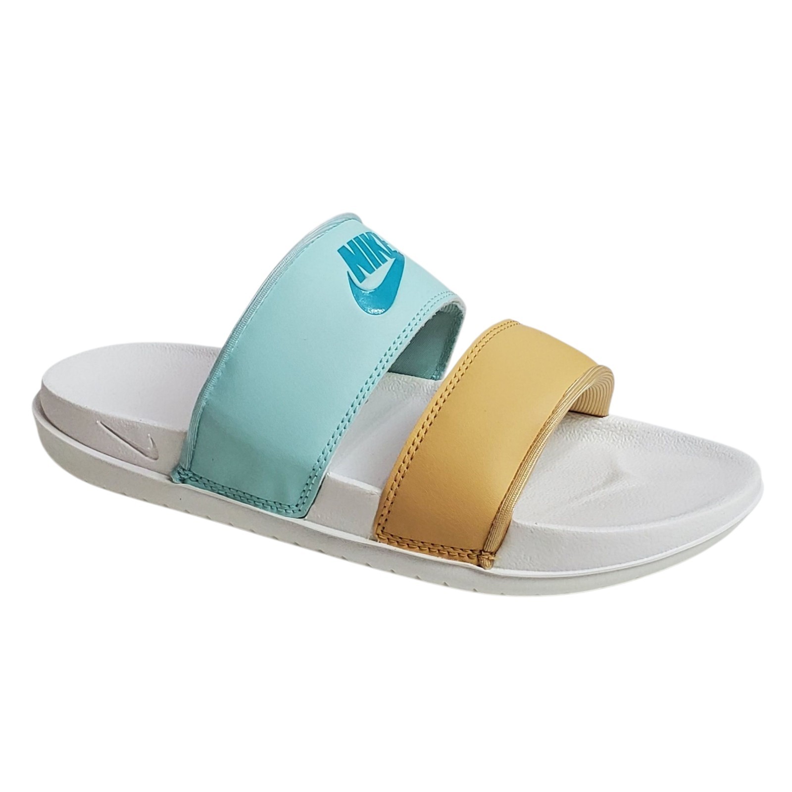 Nike womens offcourt duo slide sandals teal outdoor comfort beach summer classic