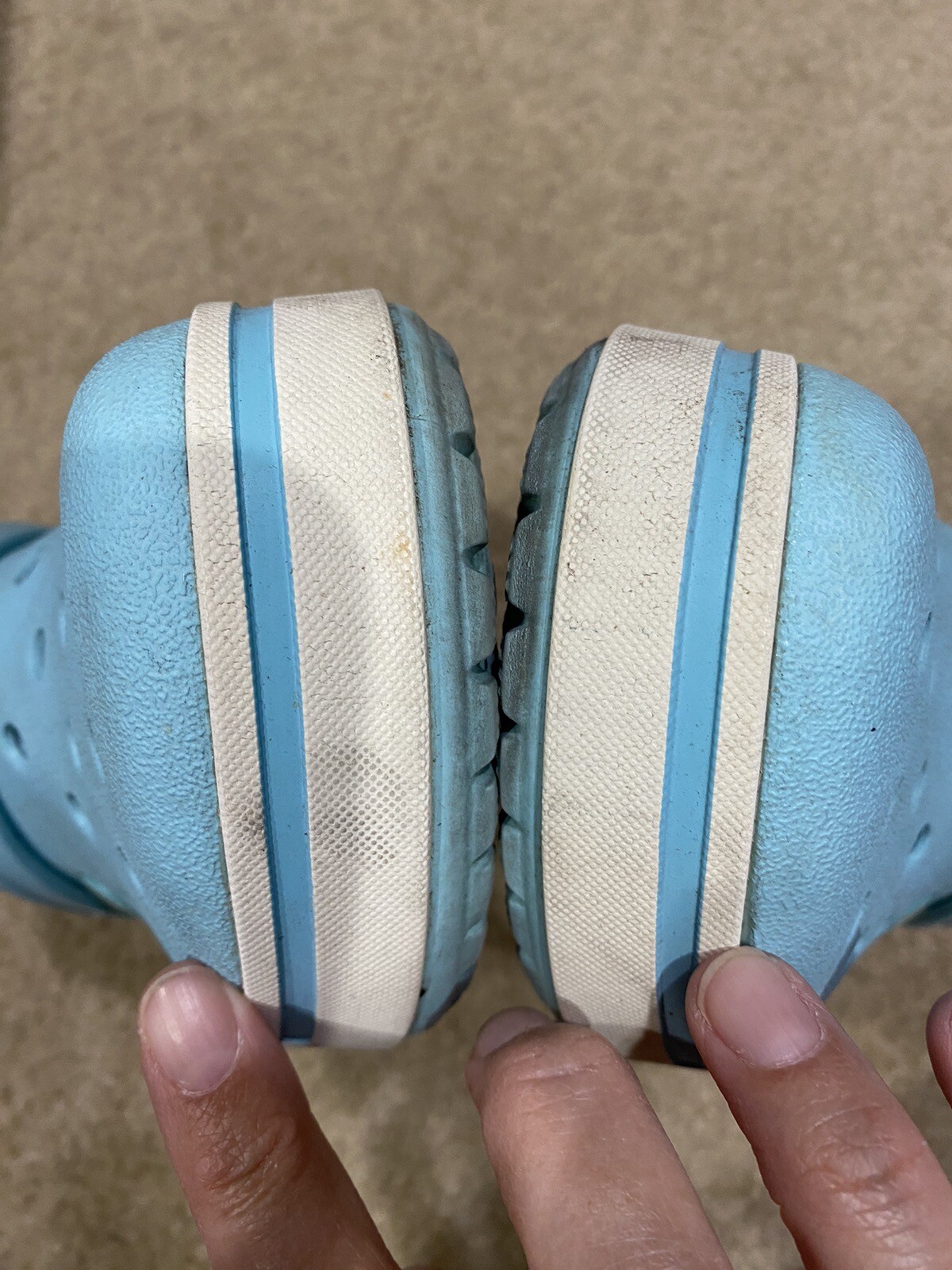 Crocs Men’s and Women’s Crocband Clog size 8 men size 10 women GUC Teal Blue