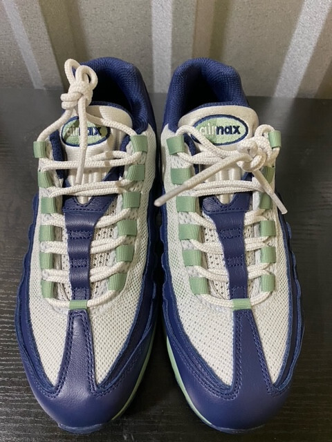 Women’s Nike By You ID NBY Air Max 95 White Blue Mint Green sz 8 Retro Running