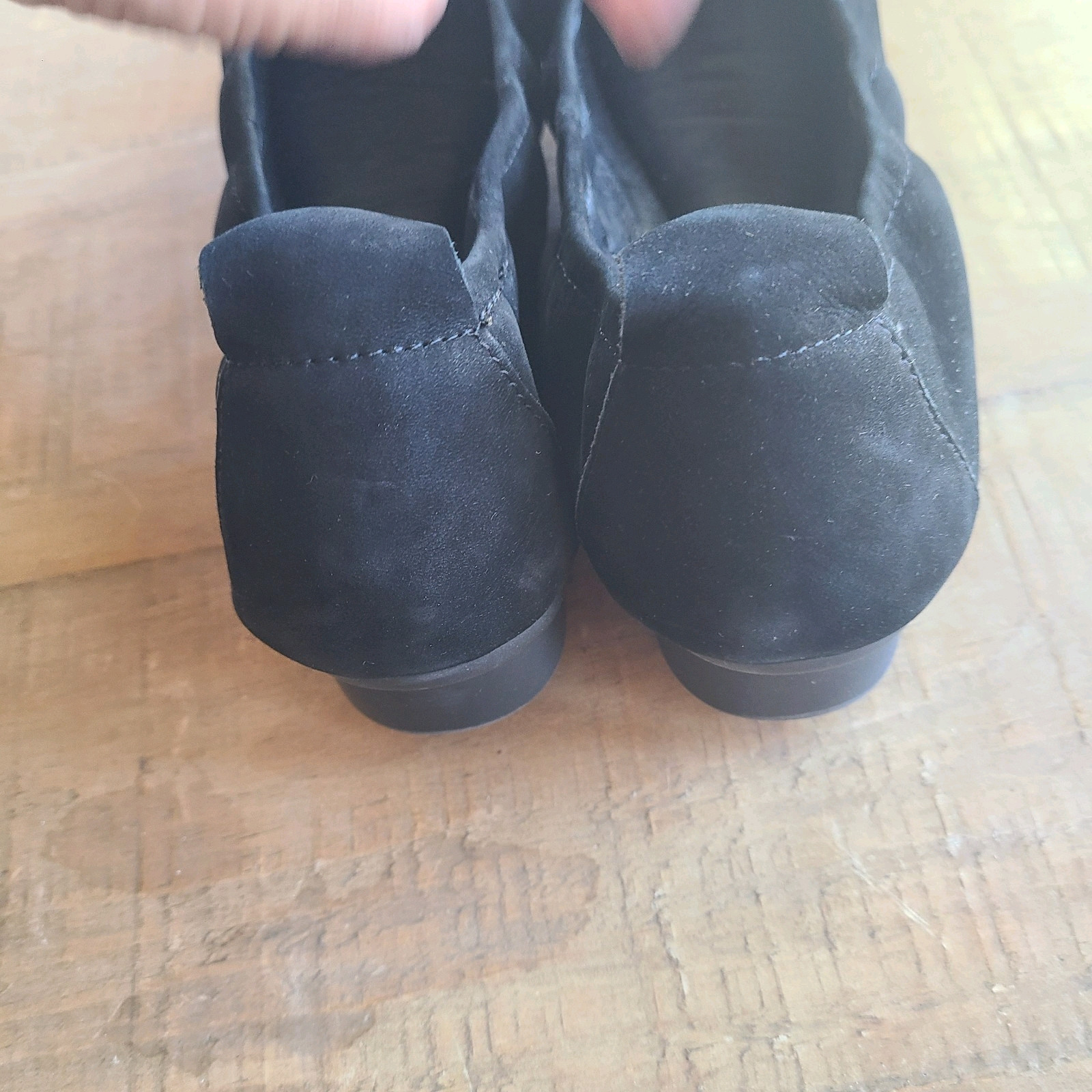 JOSEF SEIBEL Womens Shoes Black Suede PIPPA Ballet Flat Slip On Comfort 37 6-6.5