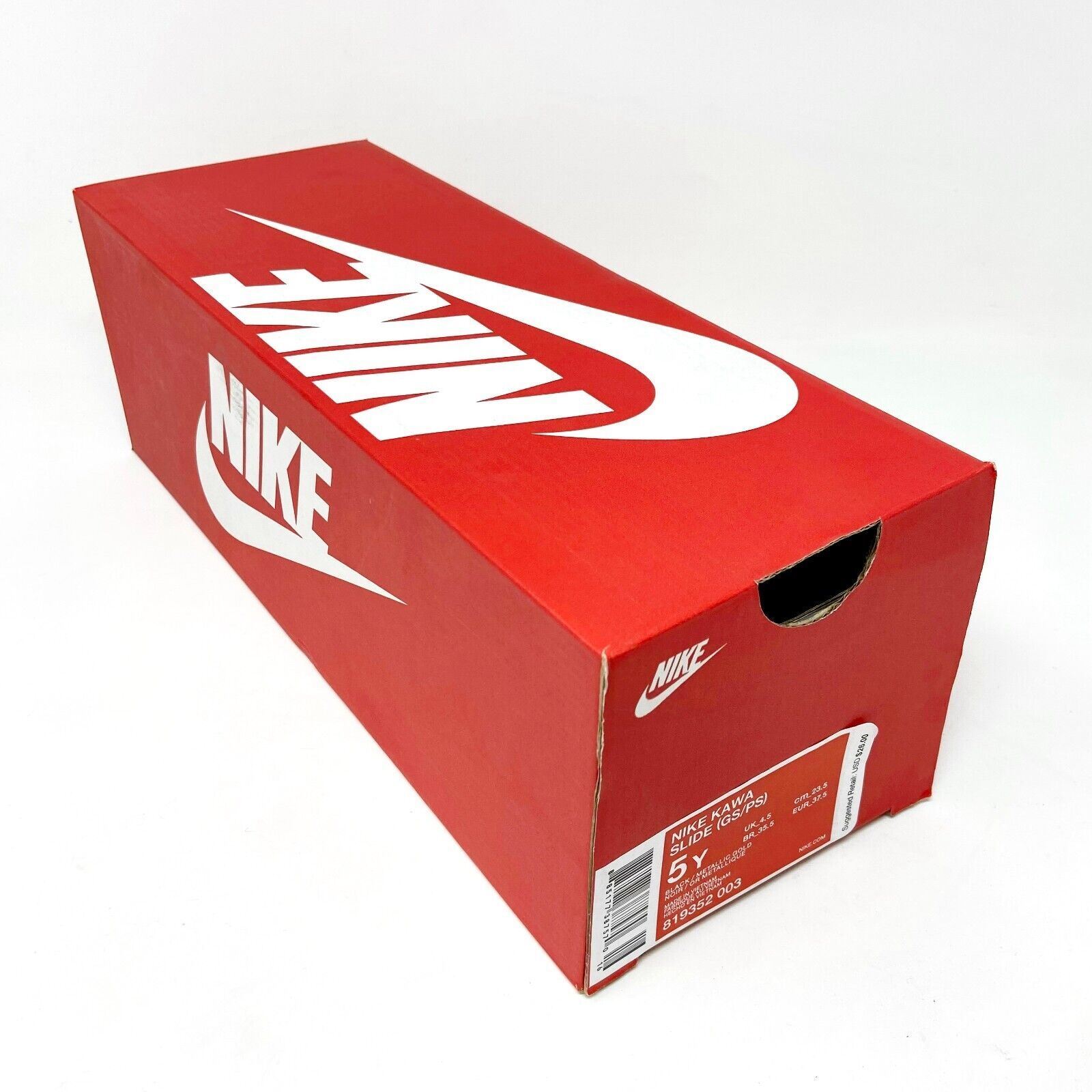 NIKE Red Empty Shoe Box Sandal Slides Storage Replacement NO SHOES BOX ONLY
