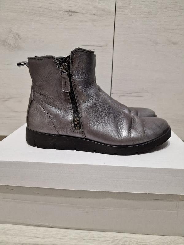 Women Ecco boots grey leather 40 #3Q3Q