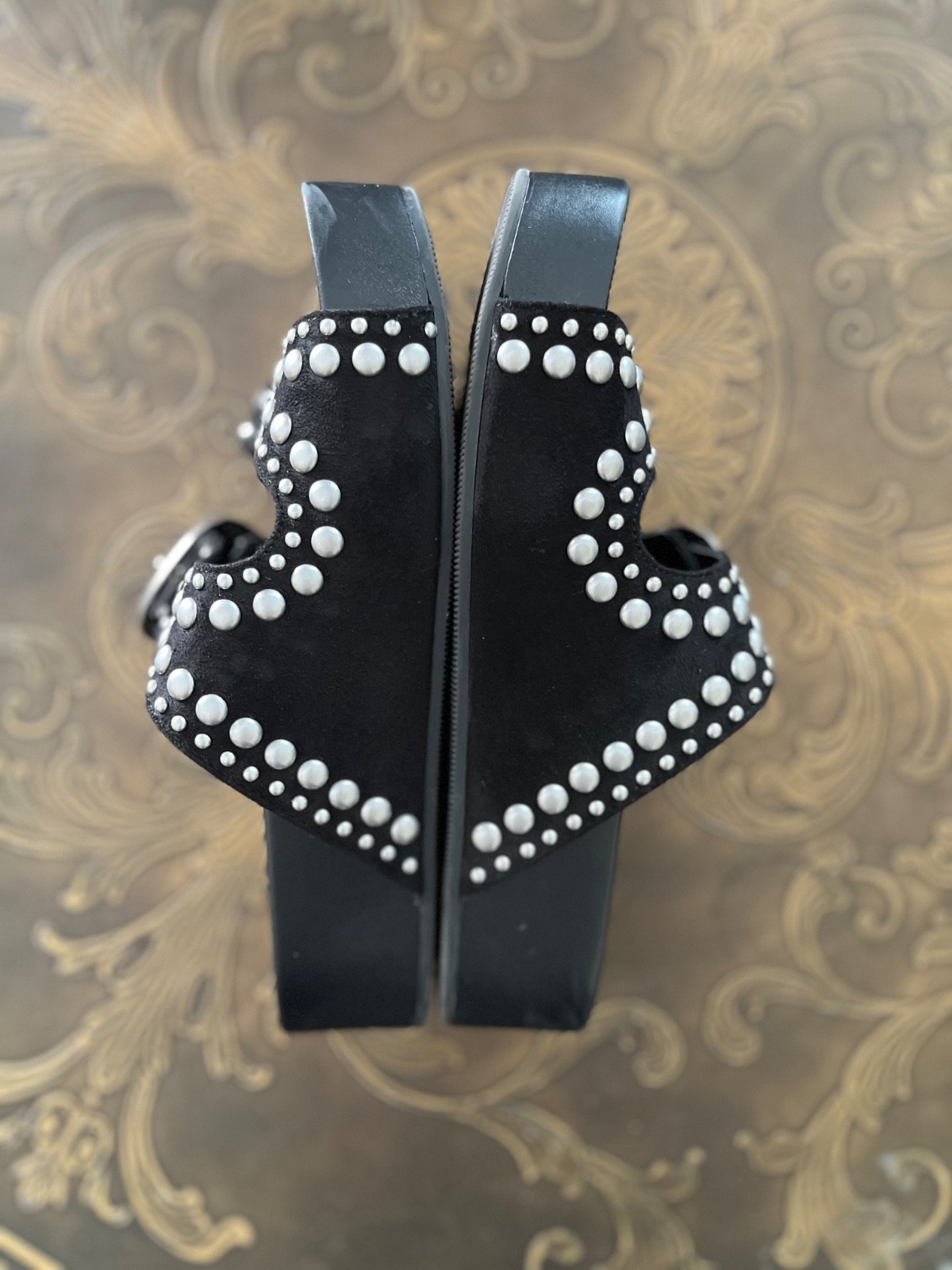 Nine West Women’s Flinne Sandals Black Size 6M Adjustable Summer Slides