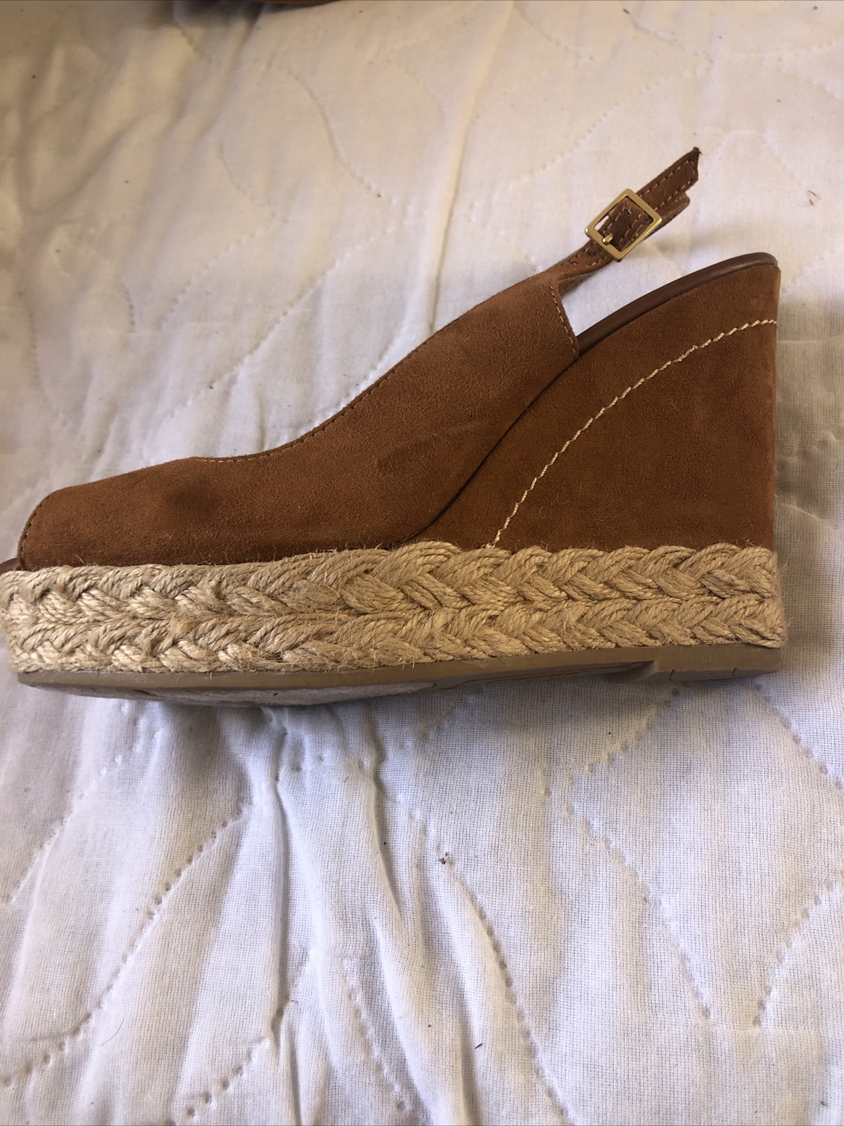 Trash Women’s Brown Leather Open Toe Heels Shoes – Size 8