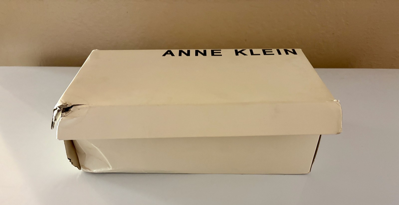 Anne Klein iflex black patent leather penny loafer heel womens 6.5 Akbenson NIB