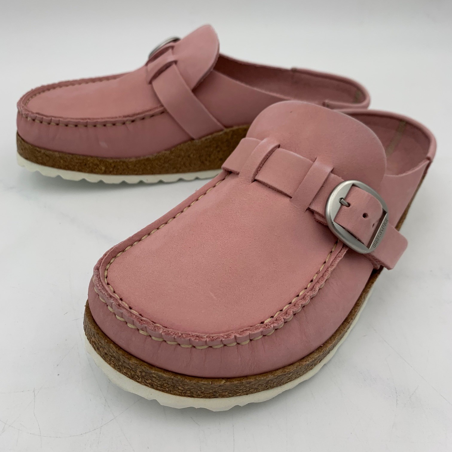 Birkenstock New w/o Box Buckley Soft Pink Nubuck Leather Narrow 1022613