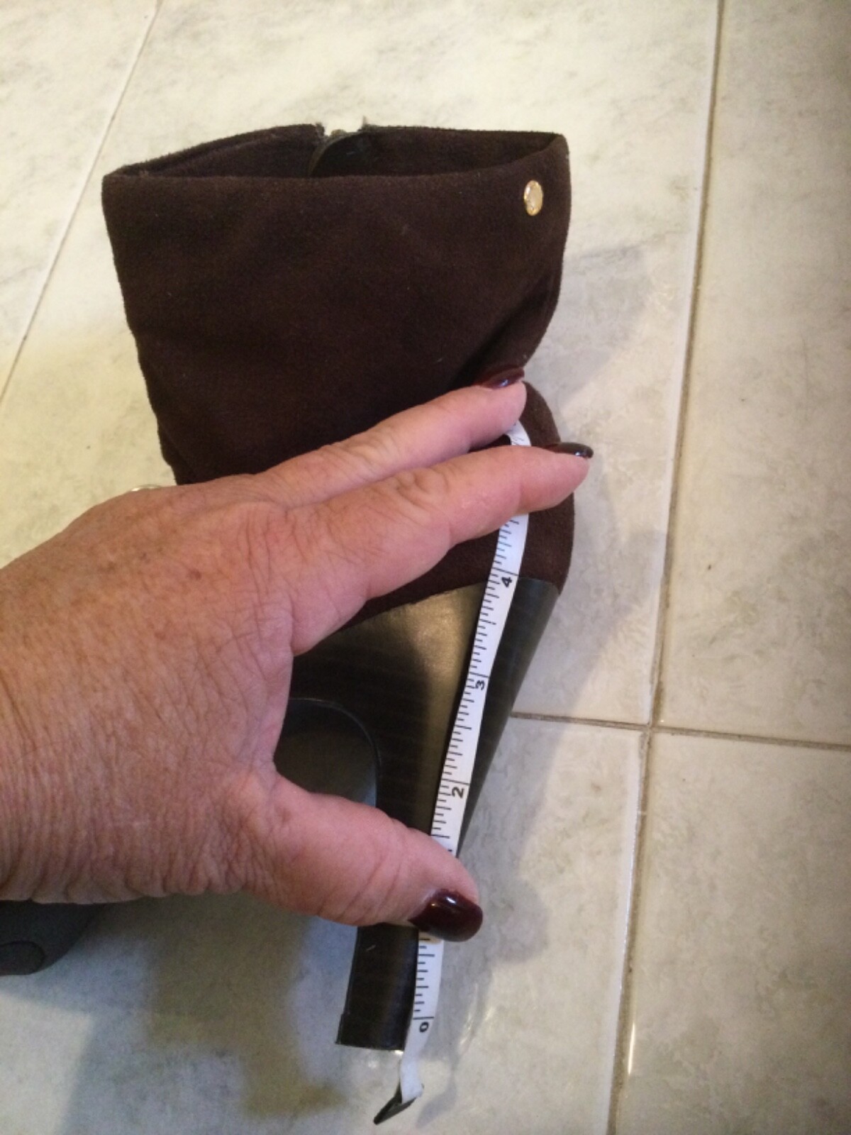 Isaac Mizrahi for Target Brown Ankle Boots Heels Women’s Size 8.5M