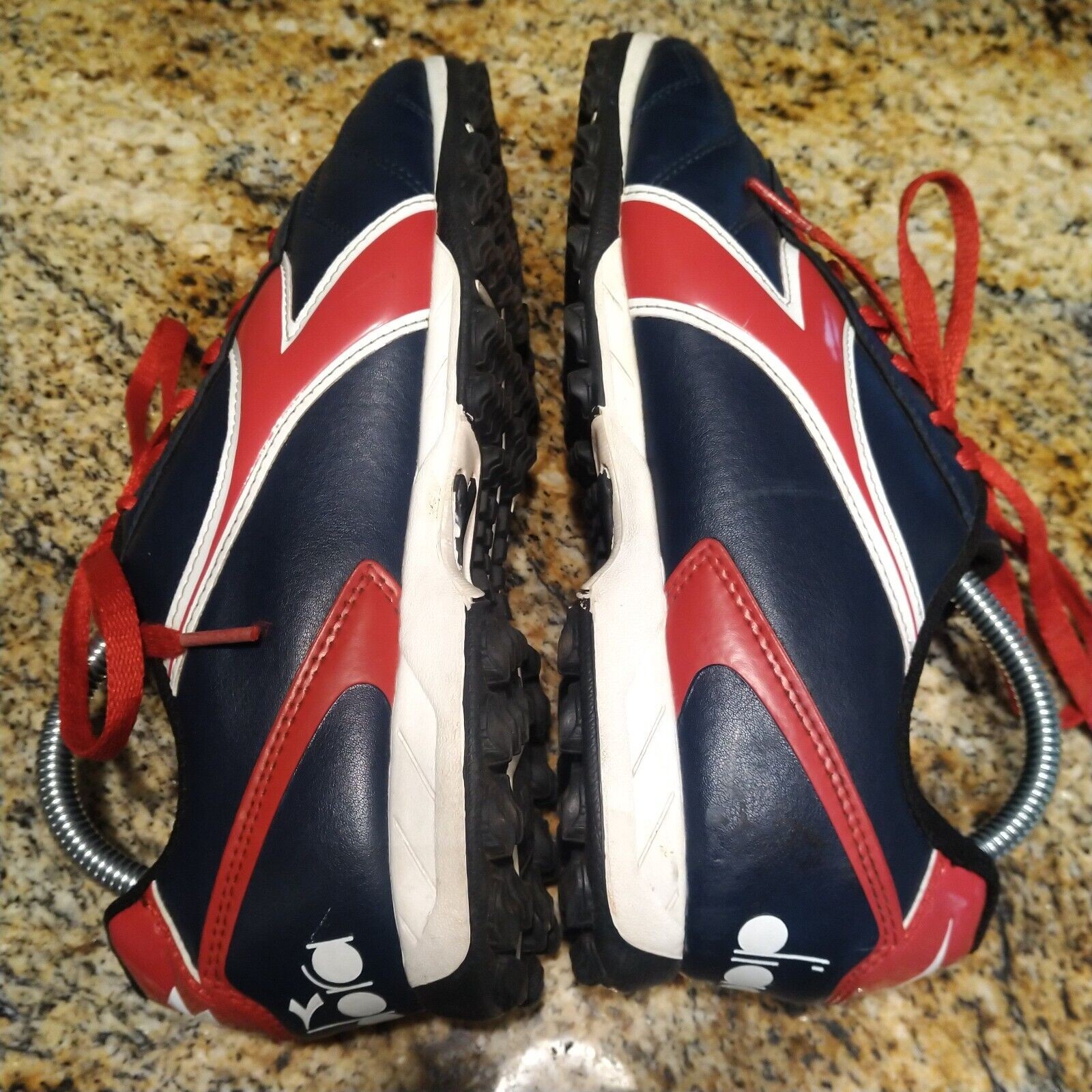 Diadora Capitano ID Indoor Soccer Shoes Navy Blue/Red Women’s Size 9 PO0508