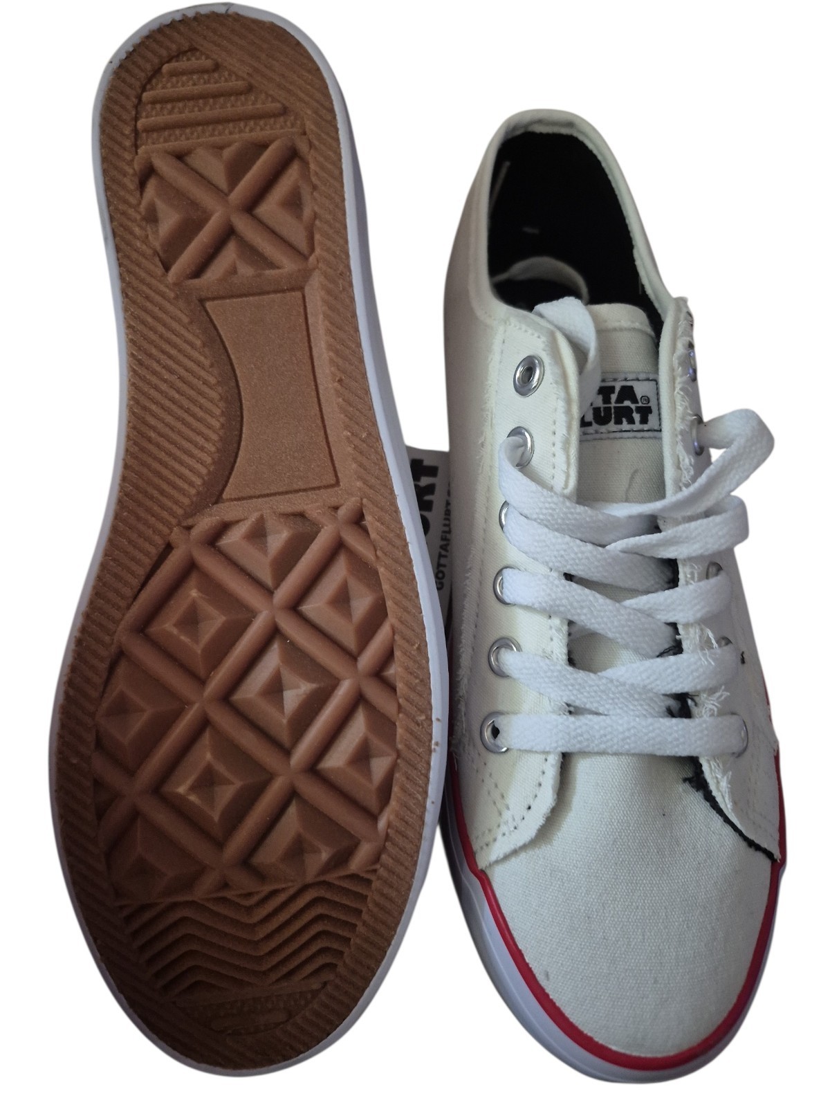 Gotta Flurt Womens Sneakers Size 7.5 M White/red