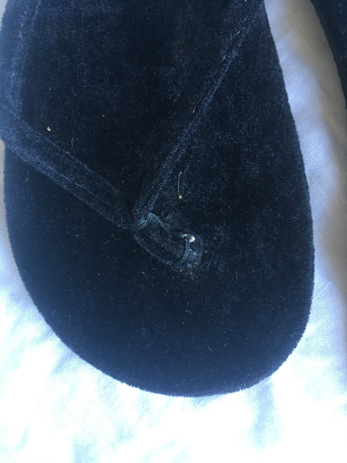 Black Velvet Flip Flops Burma Myanmar Ladies 9 Mens 7 Asian Thongs 8.5 9.5 7.5