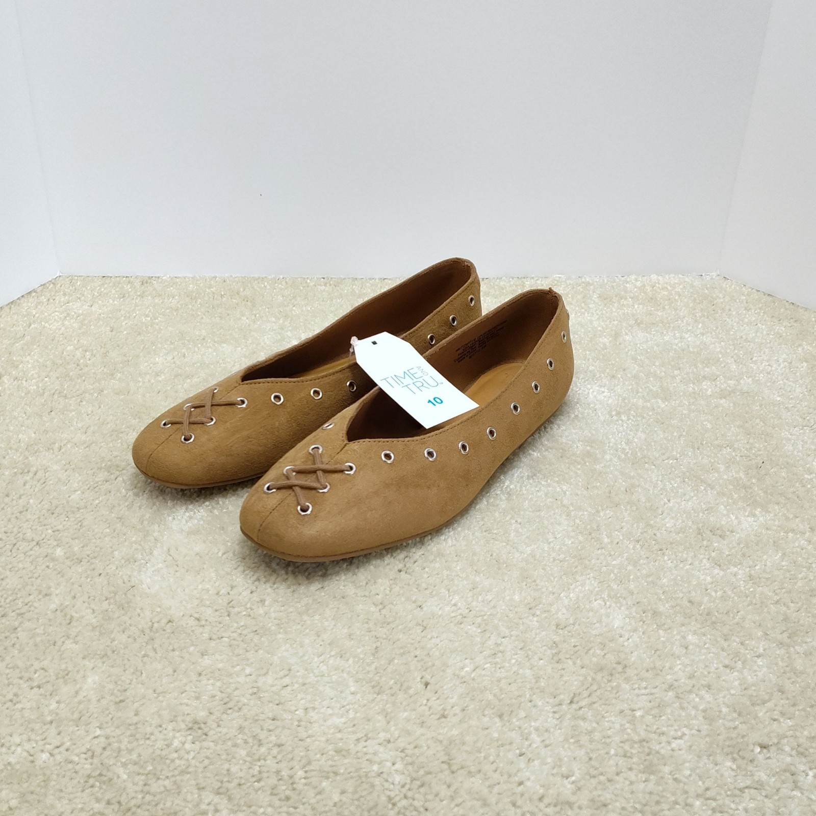 Time And Tru Corset Slip Ons Loafers Slides Flat Mules Mary Jane Casual WMNS 10