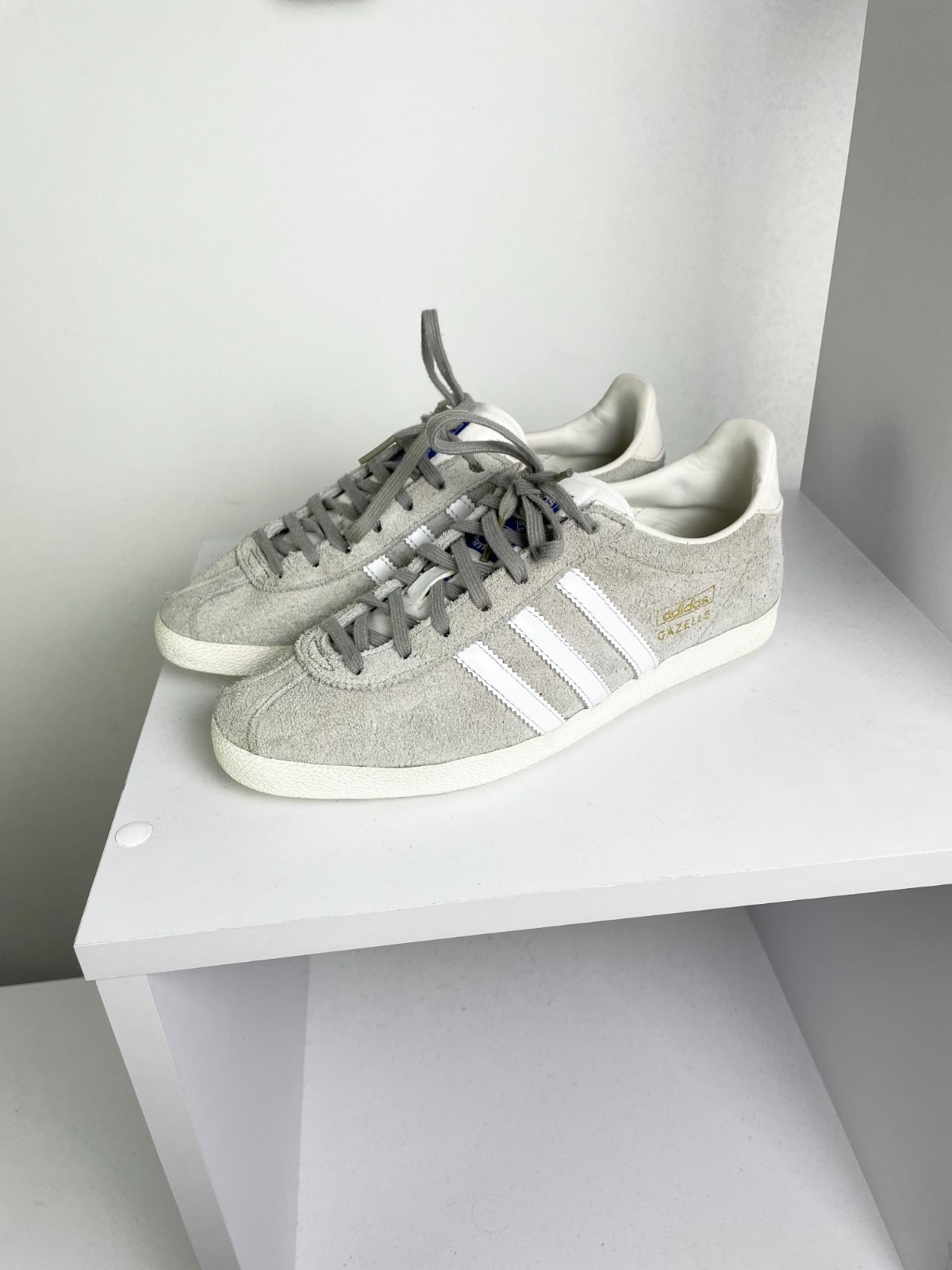 Adidas Gazelle ( Size us 5,5 eu 38 ) Grey Suede OG Outdoor Samba Sneakers Shoes