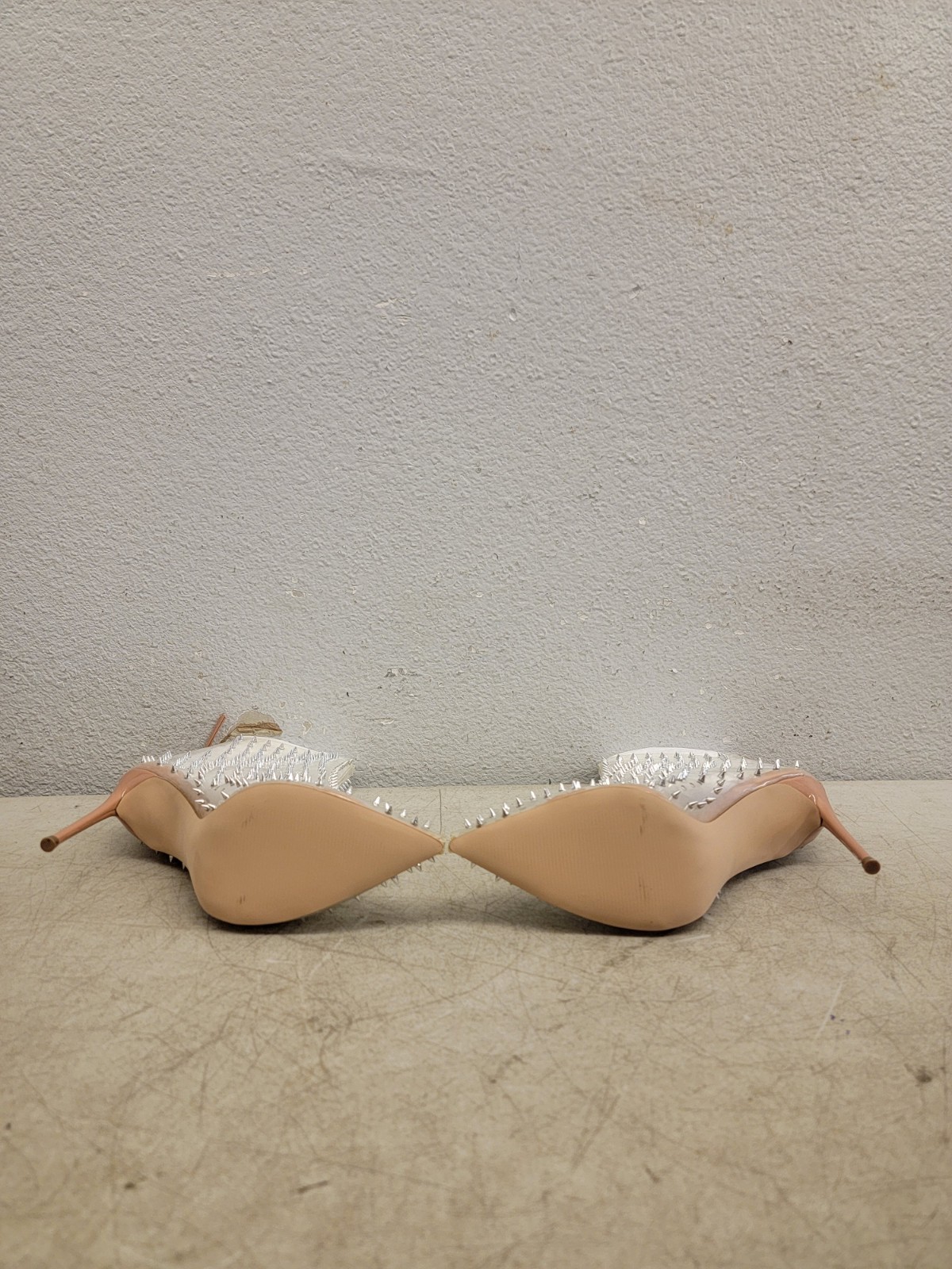 STEVE MADDEN VIA-S CLEAR BOOTIE SZ 10M