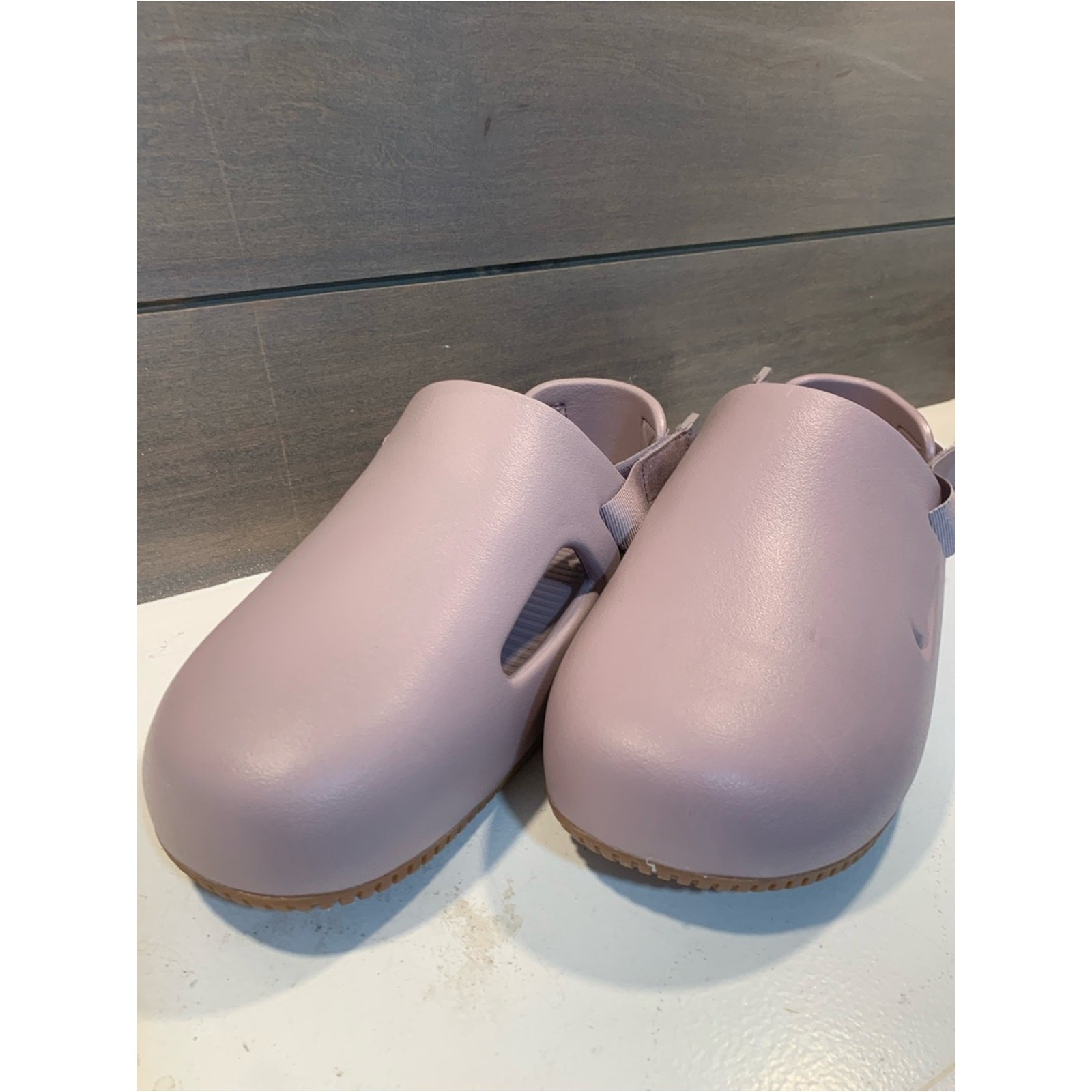 Nike Unisex Calm Mules in Light Violet Ore Casual Sz M11 W12 Preppy Rubber Foam
