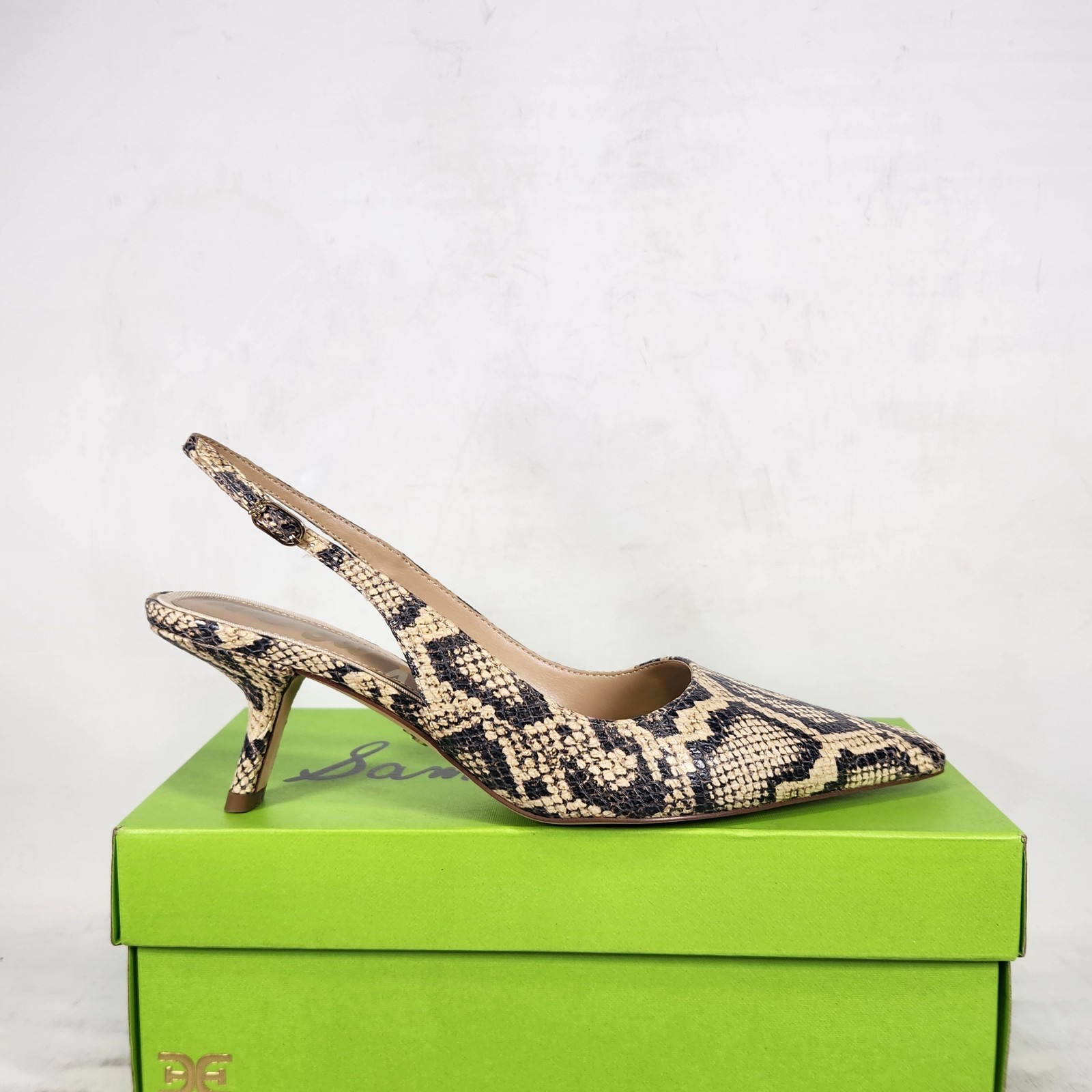6.5 WOM – Sam Edelman Bianka Sling 60 – Roccia Snake Print – LEATHER