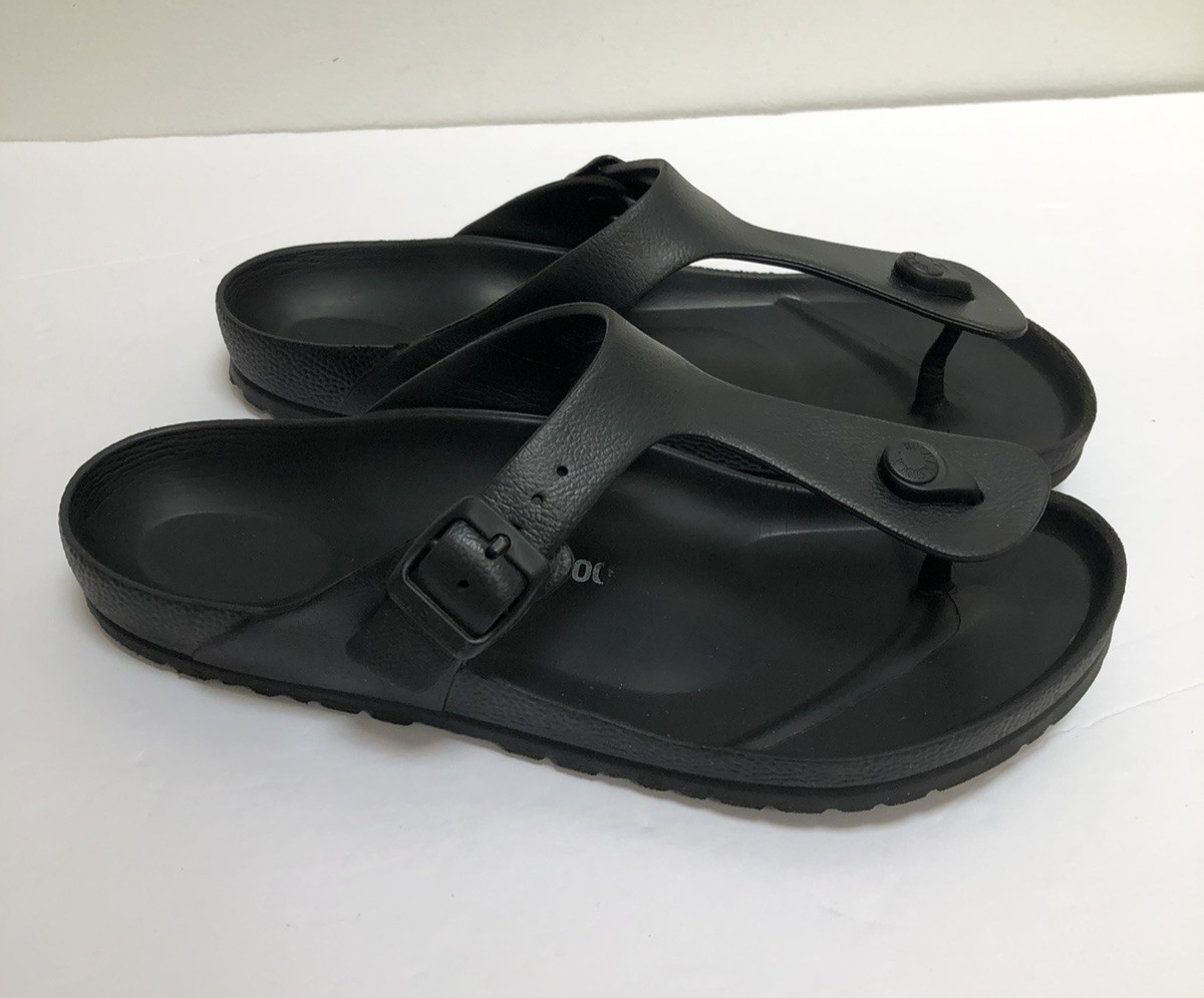 BIRKENSTOCK Gizeh Essentials Black Eva Sandals Size 41 M8 W10