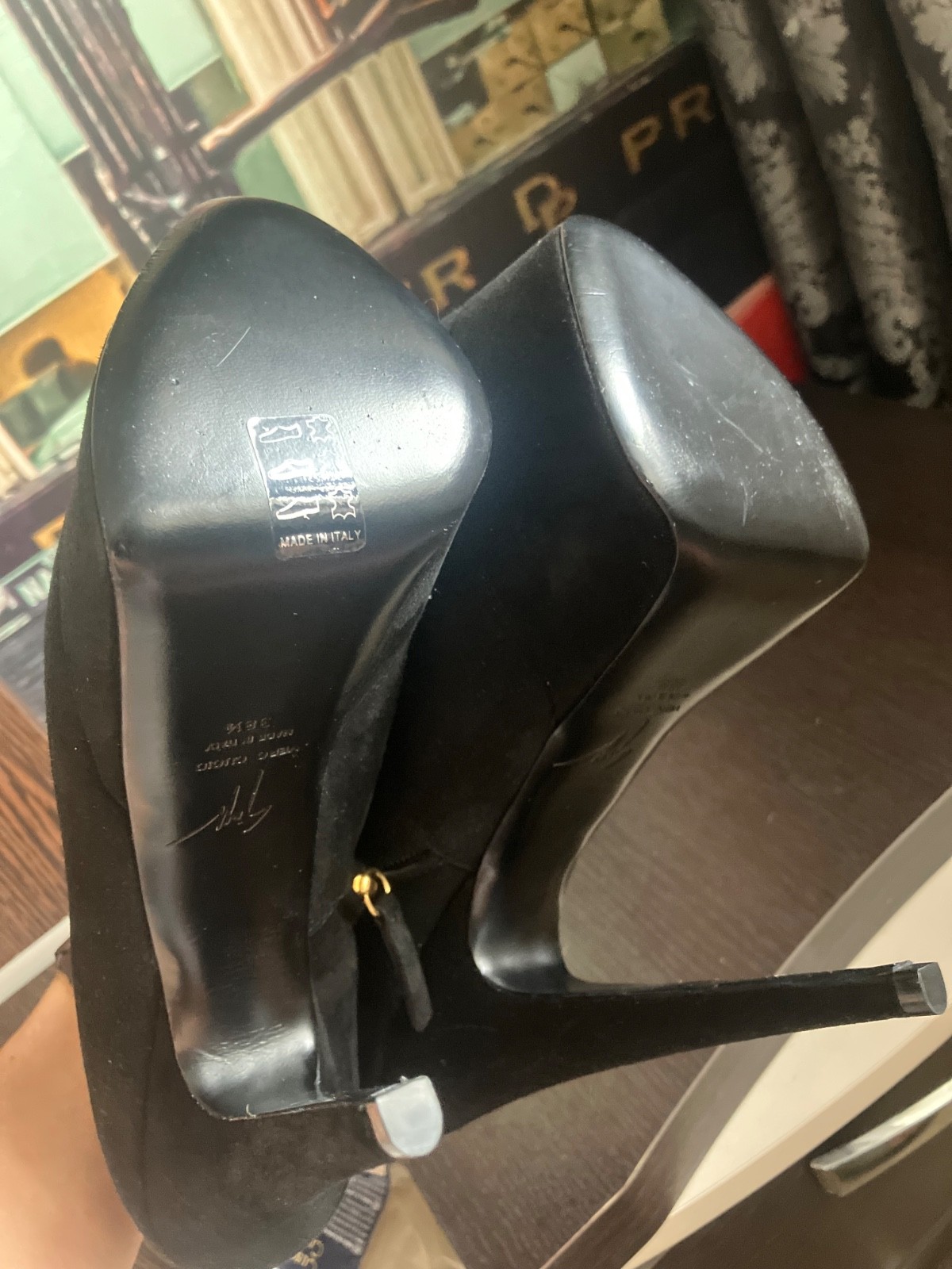 Giuseppe Zanotti black suede pumps new size 38.5