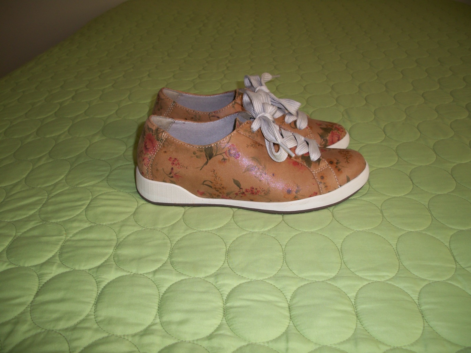 Dansko Flowered Leather Shoes