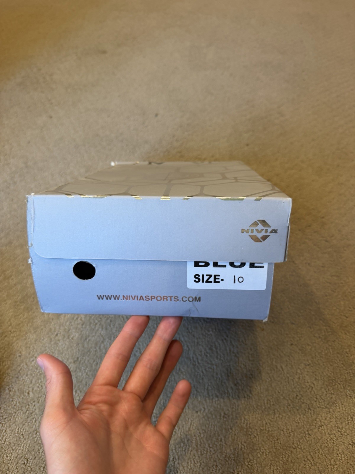 Size 10 – NiviaSport Blue Soccer Club Sneakers NEW