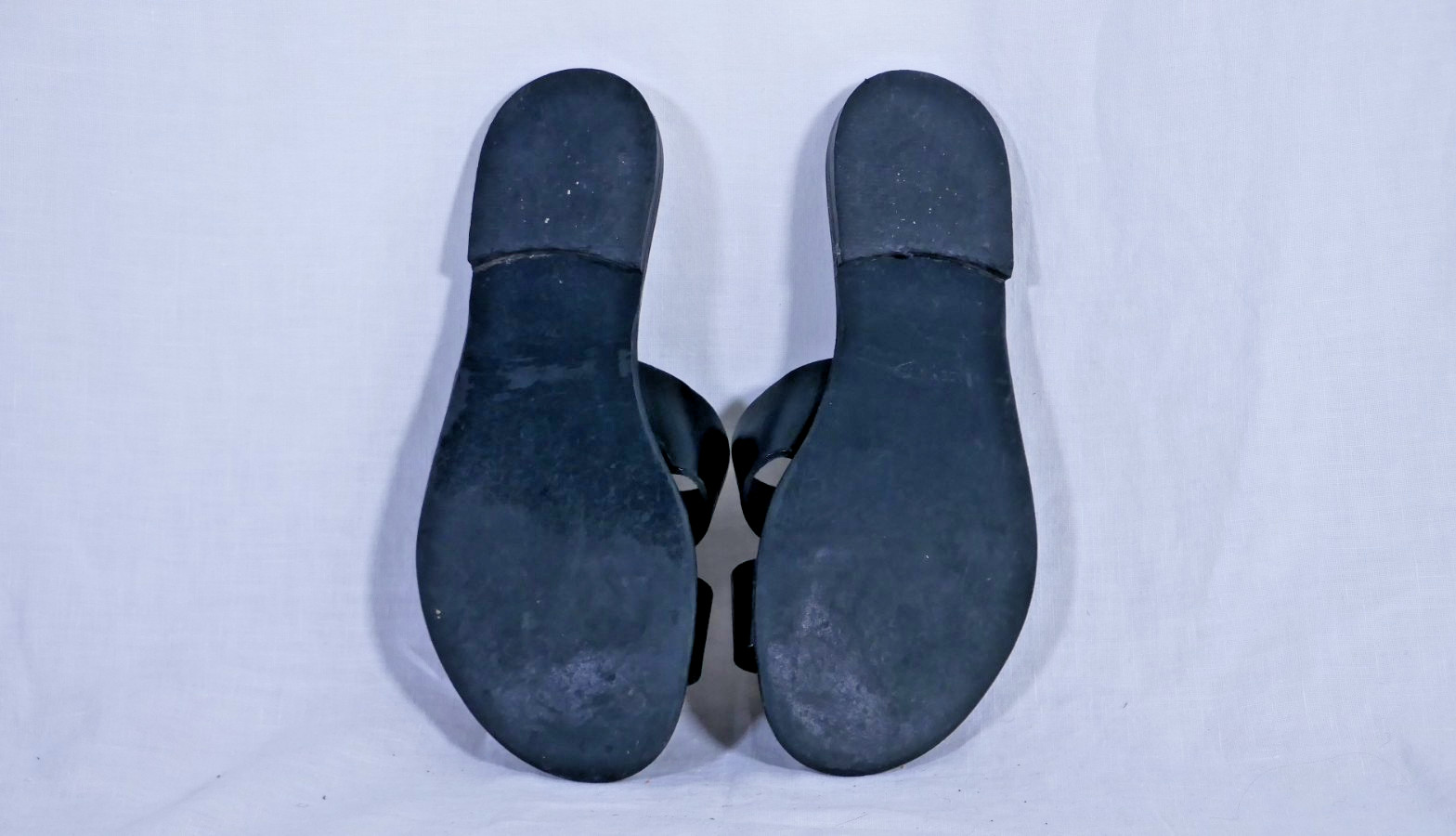 Everlane Black Leather Sandal Slides Size 7.5