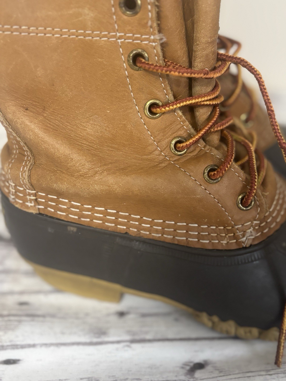 L.L. Bean Classic Bean Boot Women’s Size 8/8.5 Brown Maine Worn In