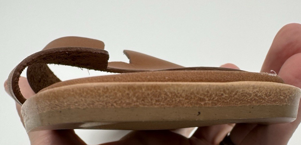 Steve Madden Womens Hawthrone Cognac Brown Solid Slide Sandals 9.5 Medium (B,M)