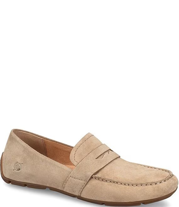 Born Shoes Women Melinda Suede Loafer Taupe
