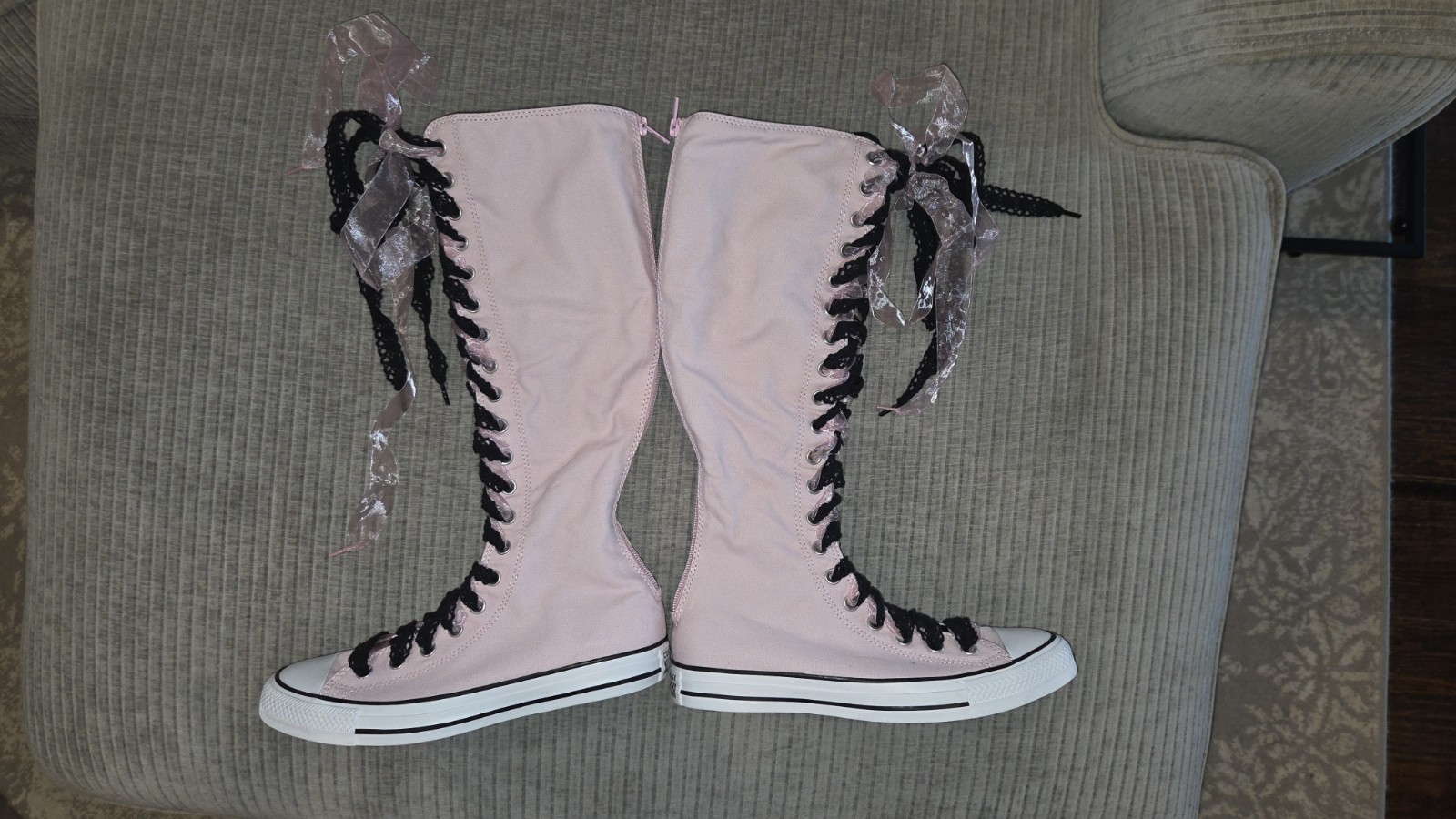 Converse Chuck Taylor All Star XX Hi Lace Knee-High SIZE 9.5 WOMENS RUNS SMALL