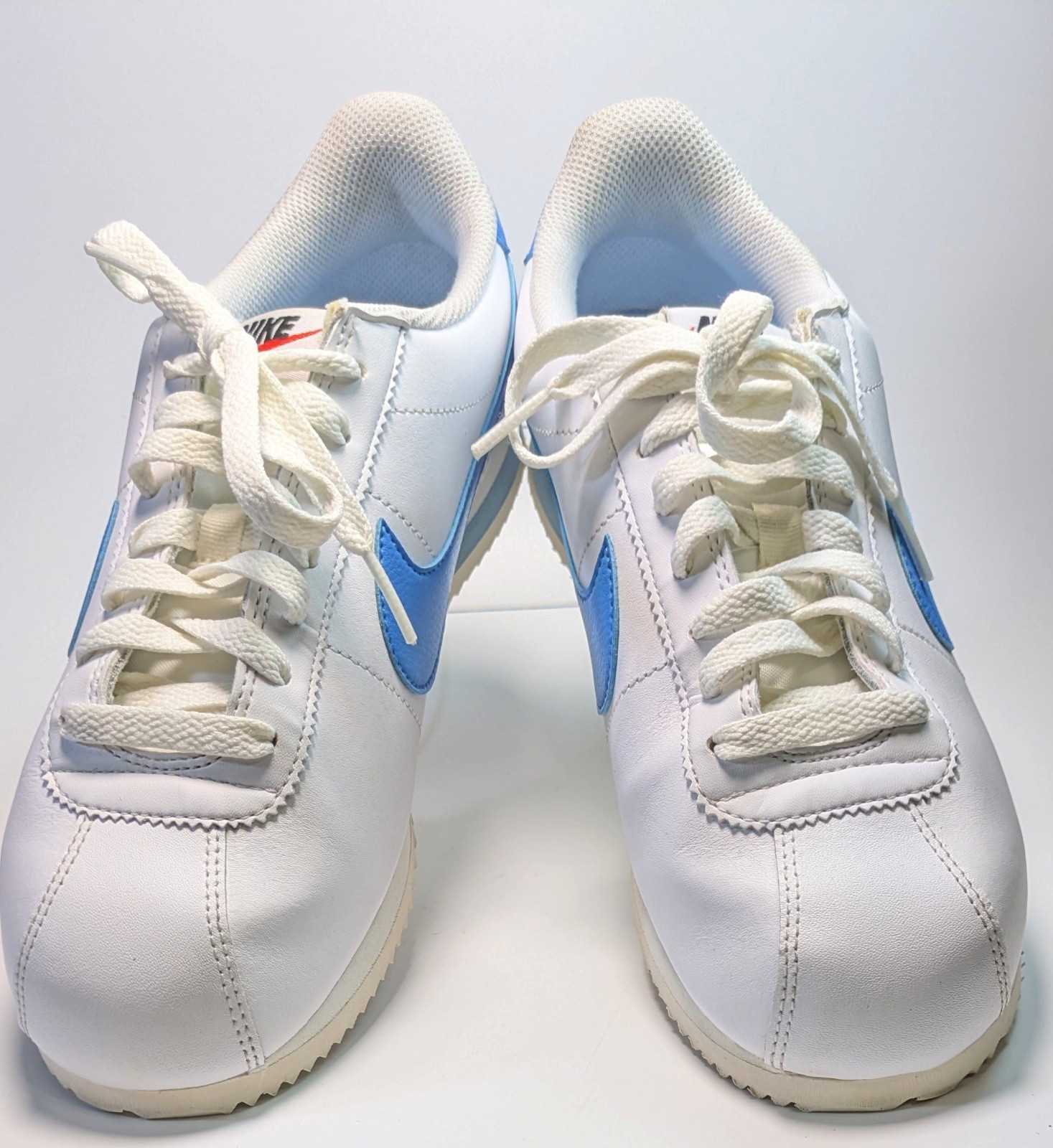 Nike Cortez University Blue White Leather Sneakers Women’s Size 9 Retro