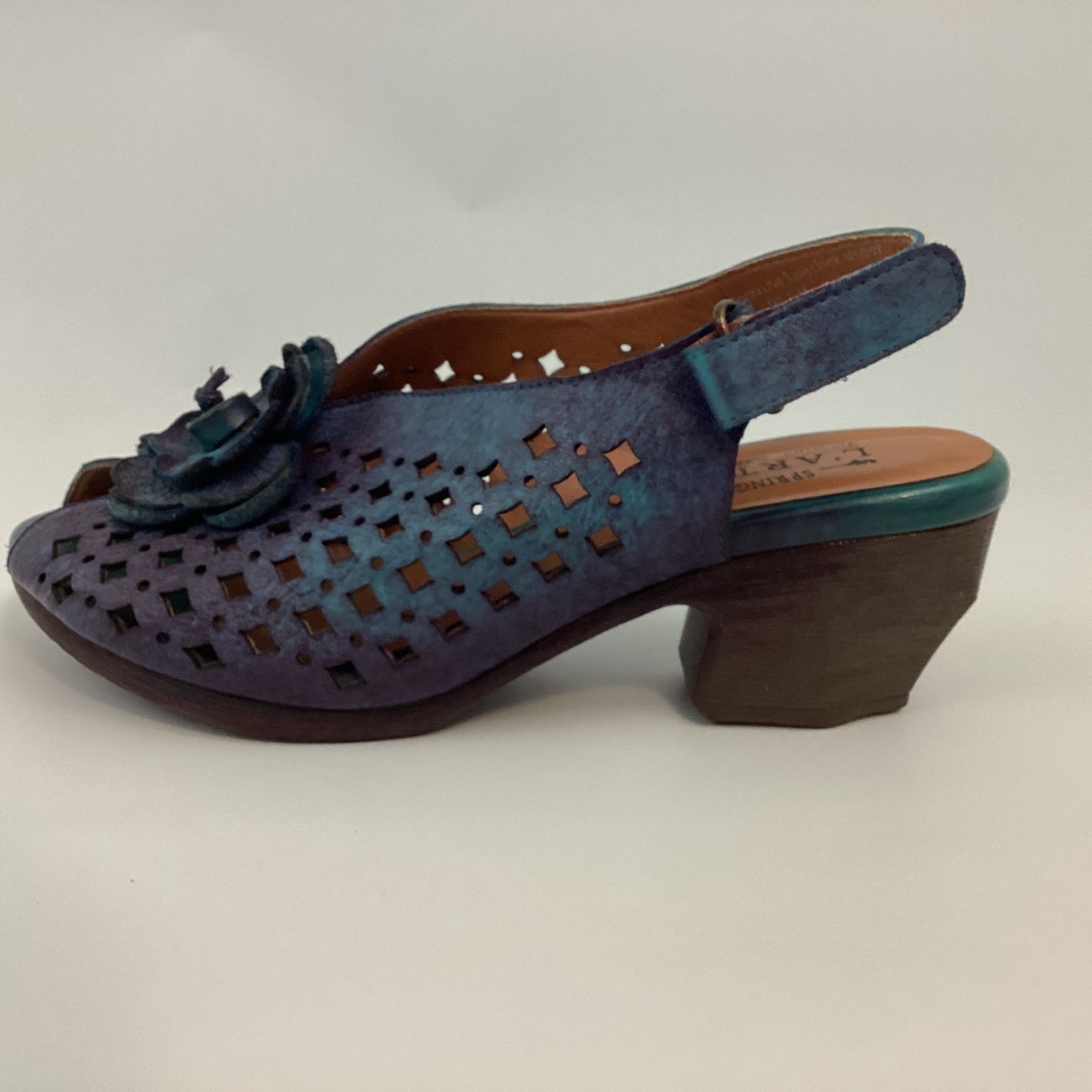 L’Artiste by Spring Step Lovella Blum Slingback Womens US Size 6.5 – 7 Leather