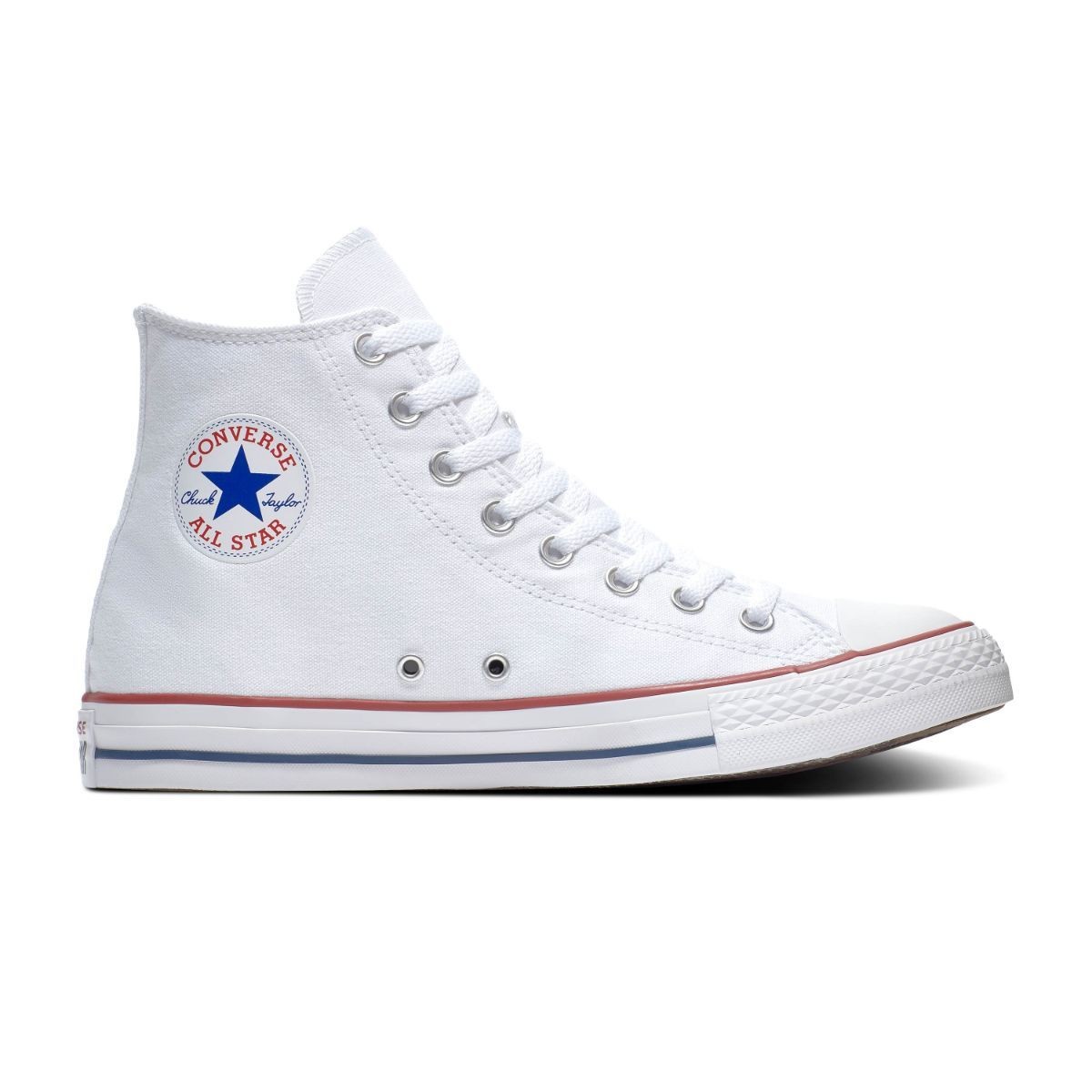 UNISEX ADULTS CONVERSE CHUCK TAYLOR ALL STAR HI TOP_WHITE M7650-102-SIZE 4